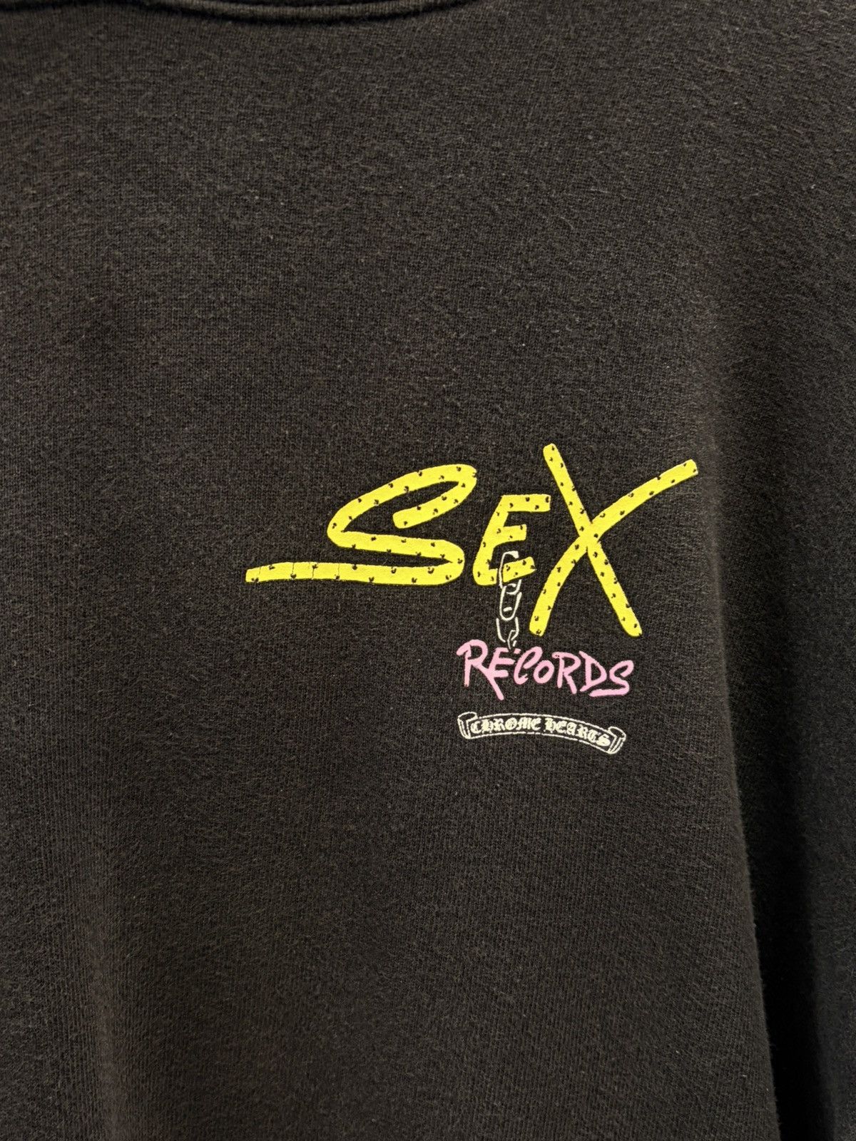Chrome Hearts Chrome Hearts Black Yellow Sex Records Hoodie Size US XL / EU 56 / 4 - 3 Thumbnail