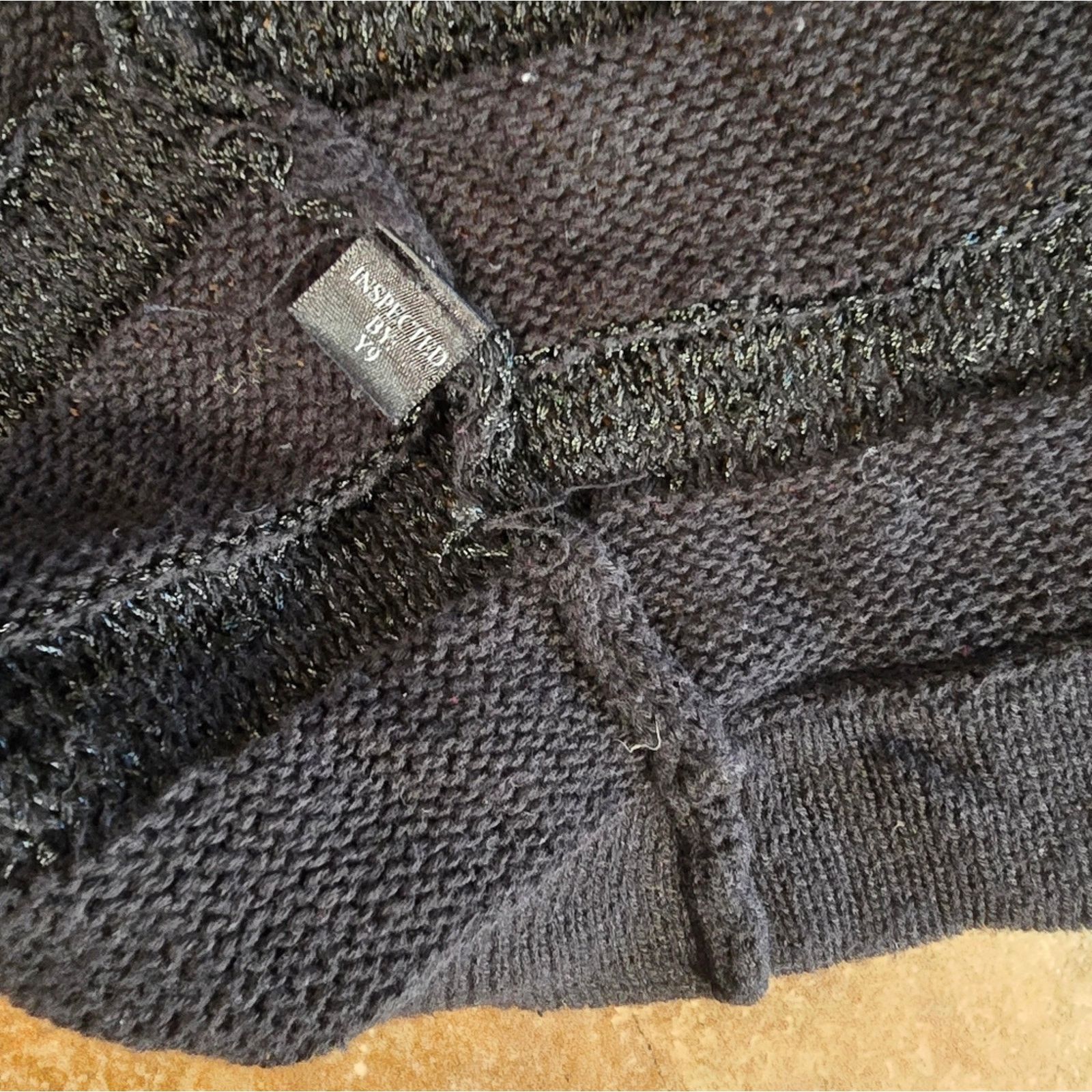 Other Black Tonal Striped Cardigan 3/4 Sleeve Size M / US 6-8 / IT 42-44 - 3 Thumbnail