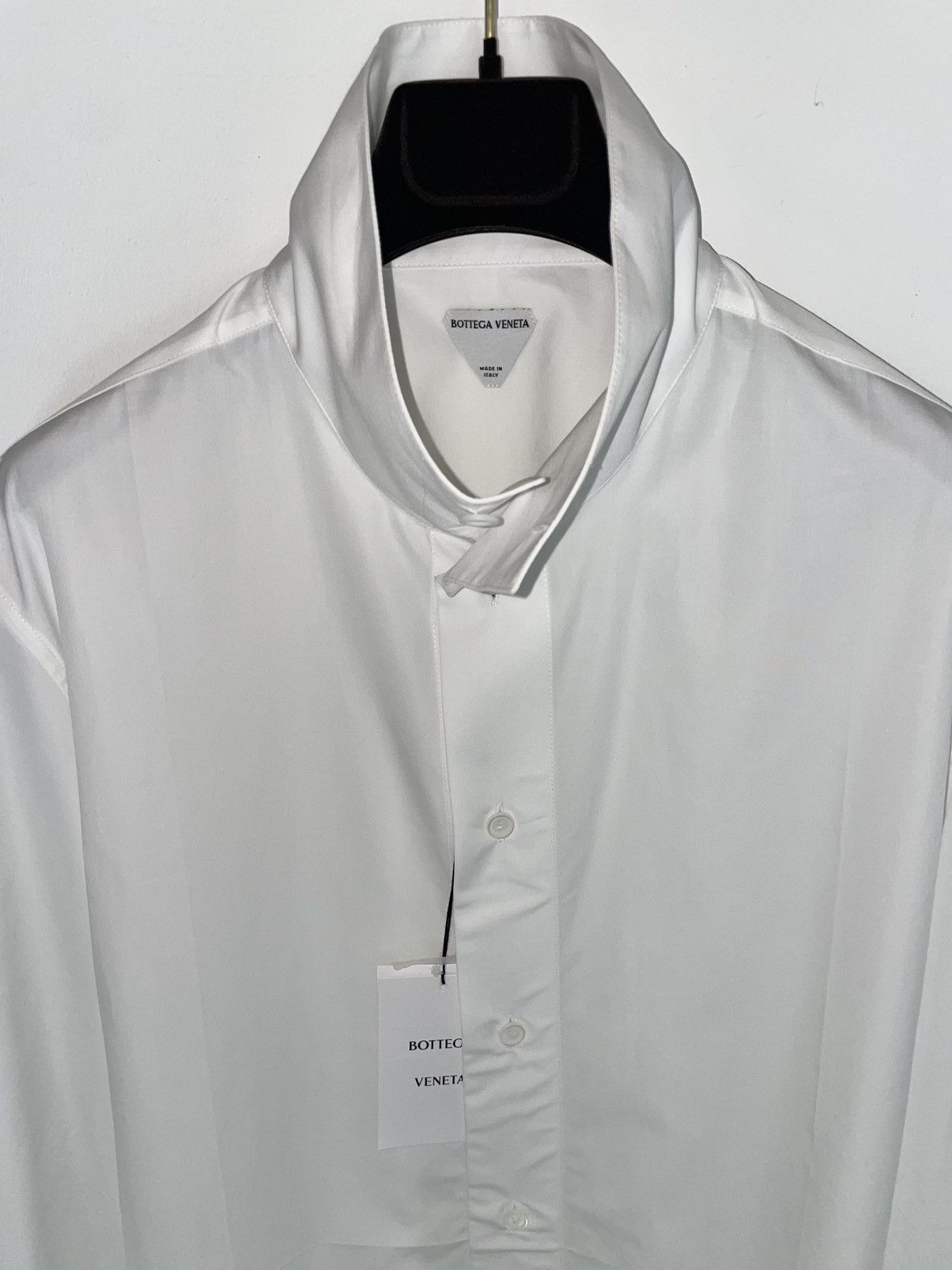 Bottega Veneta RUNWAY SS26 Bottega Veneta High Neck Poplin Shirt Size US S / EU 44-46 / 1 - 7 Thumbnail