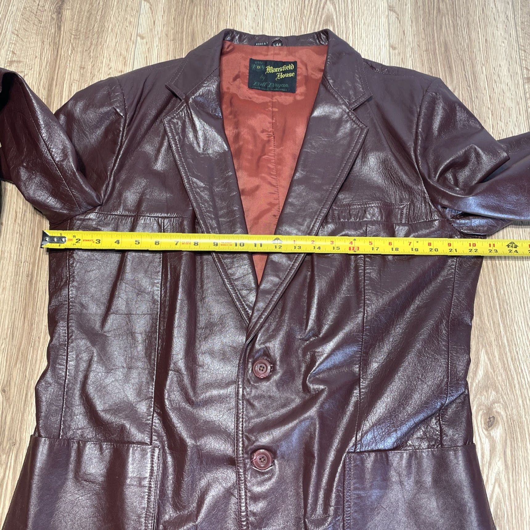 Vintage VINTAGE House Men Leather Jacket Coat Size 44 Brown 90s Casual Mens Size US S / EU 44-46 / 1 - 5 Thumbnail