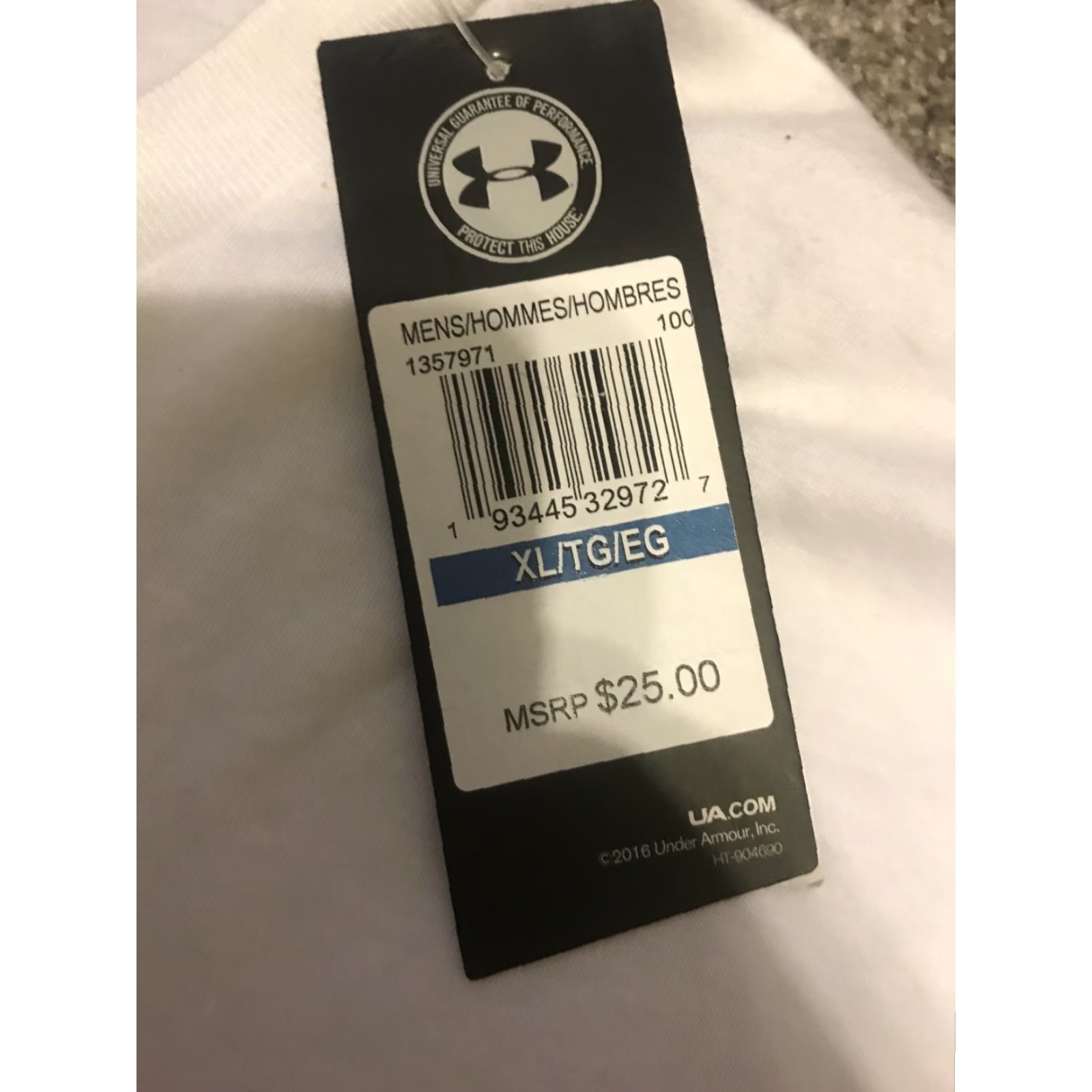 Under Armour Under Armour Shirt XL Men Regular T-Shirt White Activewear Sports Basic Size US XL / EU 56 / 4 - 2 Thumbnail