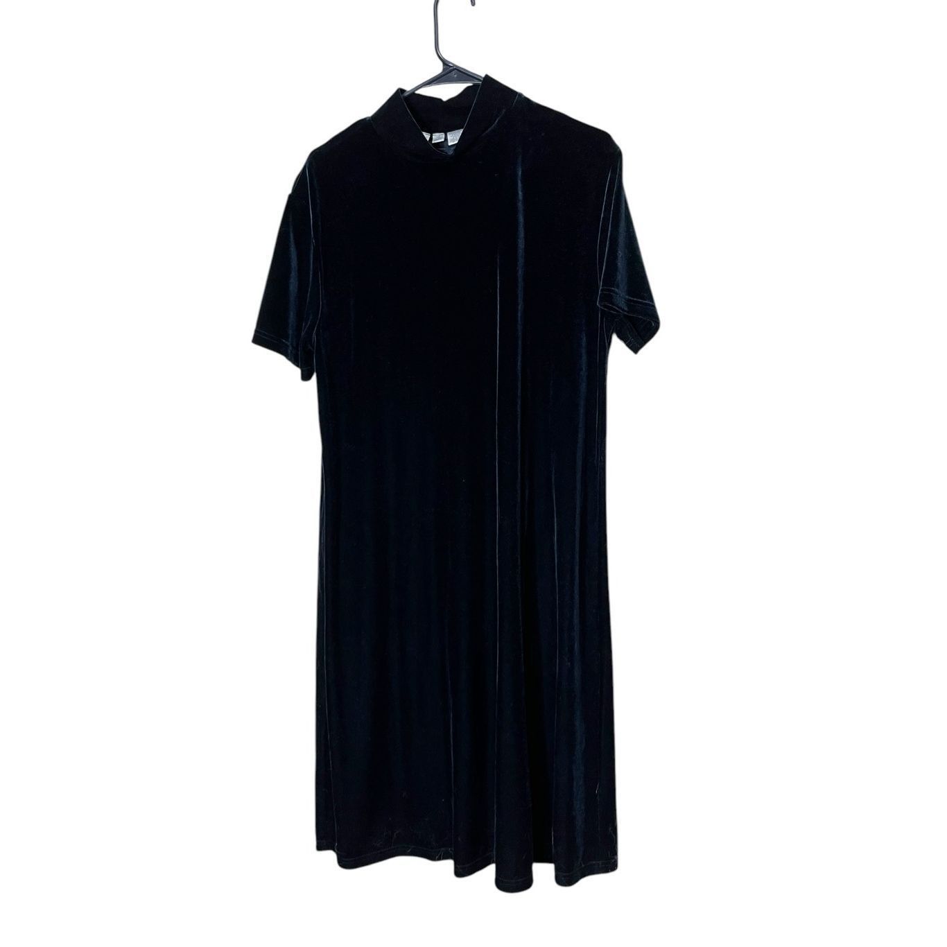 Other Vintage Jacqueline Ferrar 90s Black Velvet Dress Size 14 Tal Size XL / US 12-14 / IT 48-50 - 1 Thumbnail
