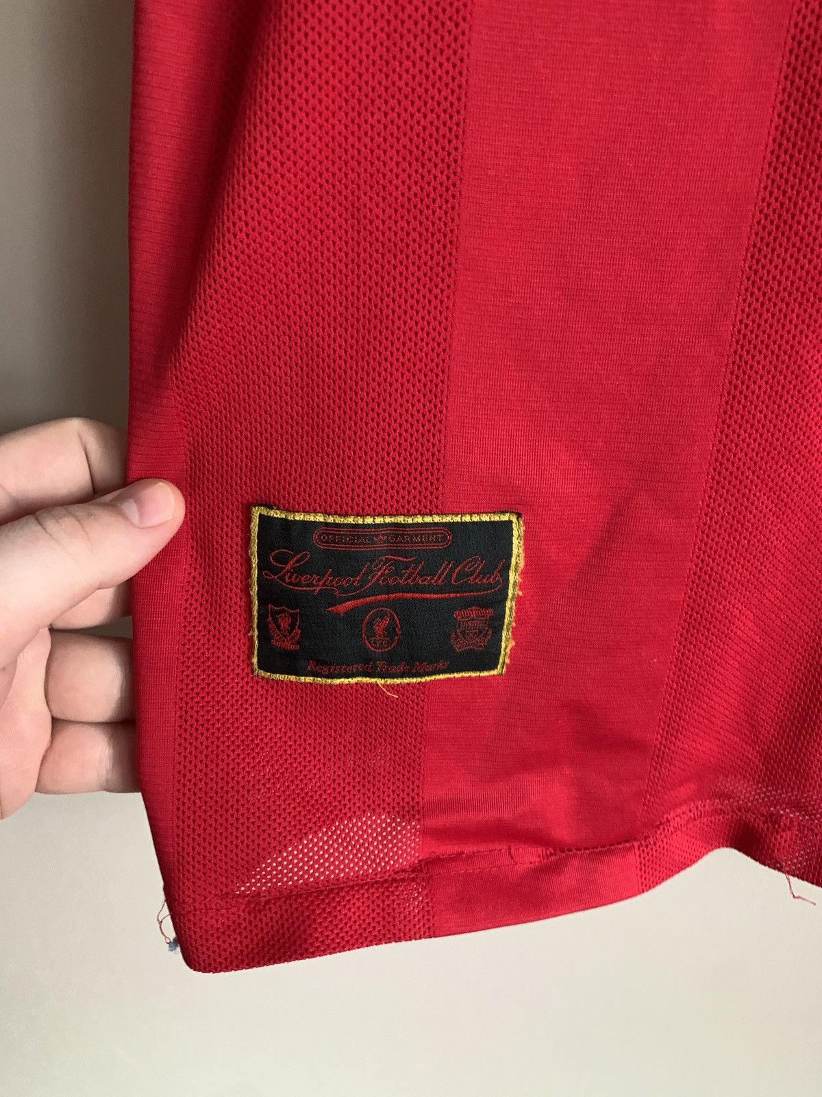 Adidas Liverpool 1995 Football Shirt Adidas Vintage COLLYMORE #8 Size US L / EU 52-54 / 3 - 6 Thumbnail