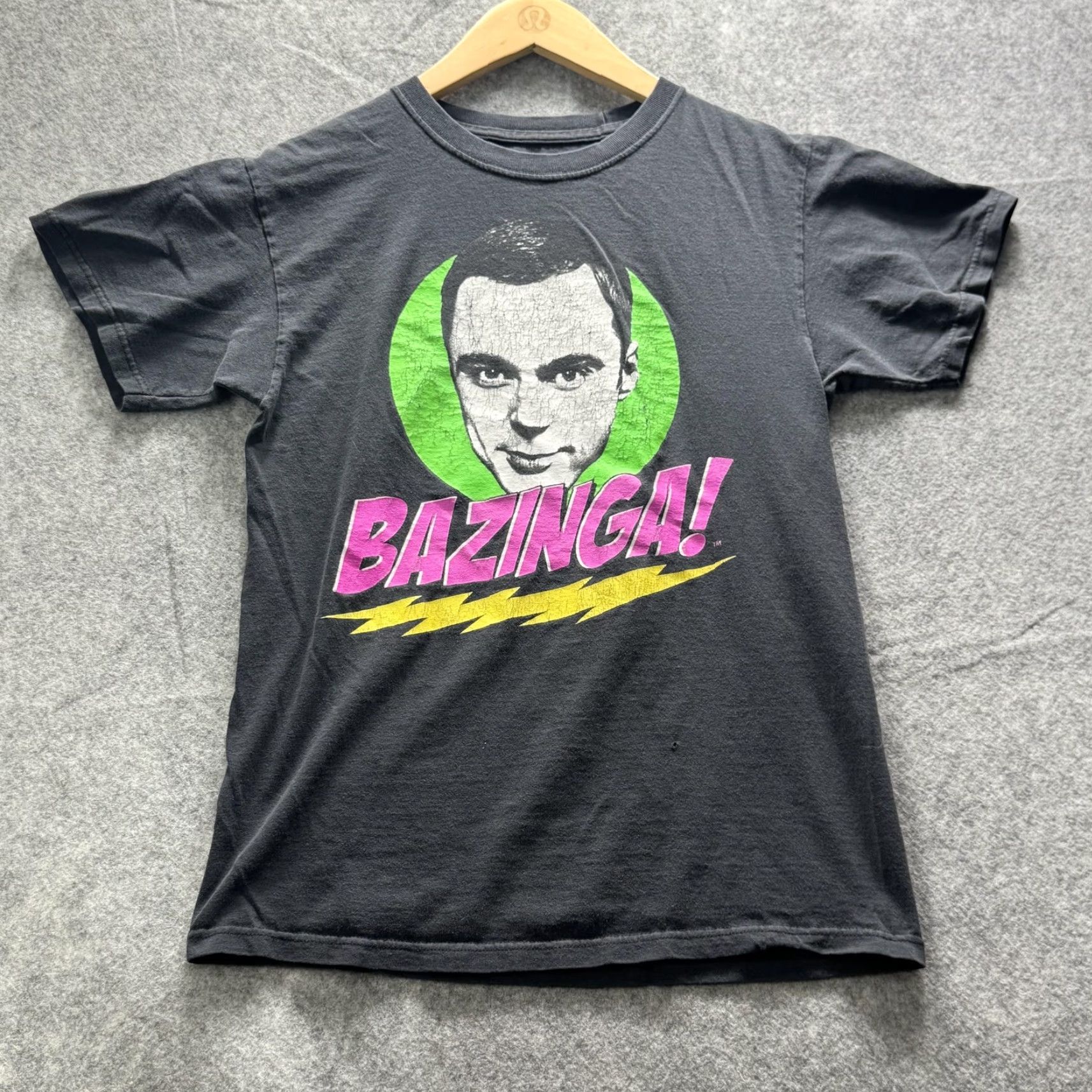 Ripple Junction The Big Bang Theory Shirt Mens Small Black Bazinga Graphic Tee Ripple Junction Size US S / EU 44-46 / 1 - 2 Thumbnail