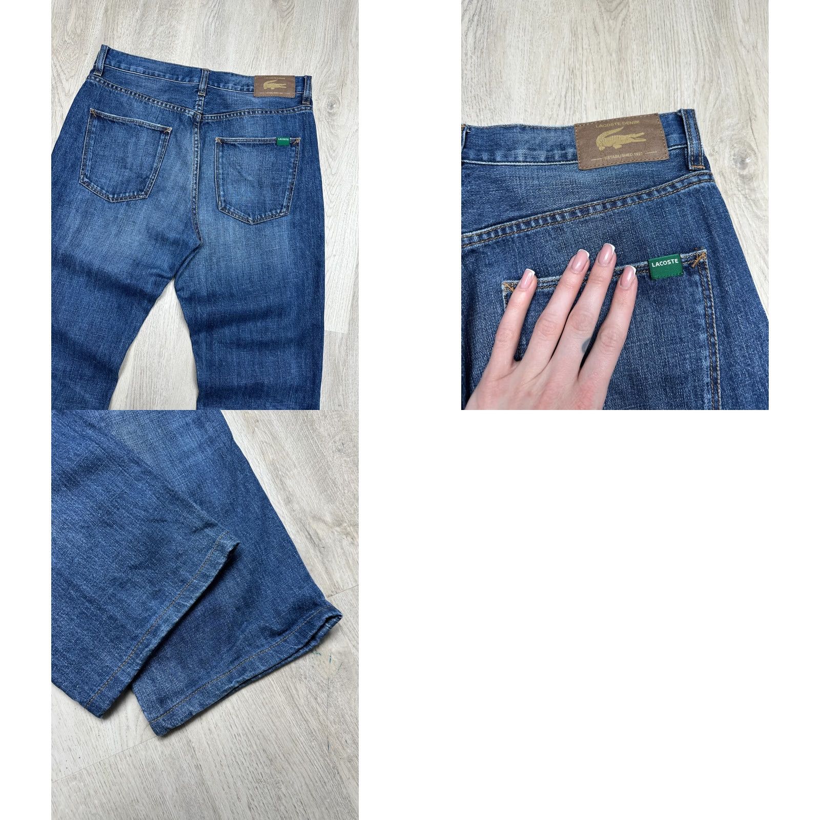 Lacoste Lacoste Mens Jeans Denim Pants Size 32 Blue Straight Classic Vintage Jeans Mens Size US 32 / EU 48 - 8 Thumbnail