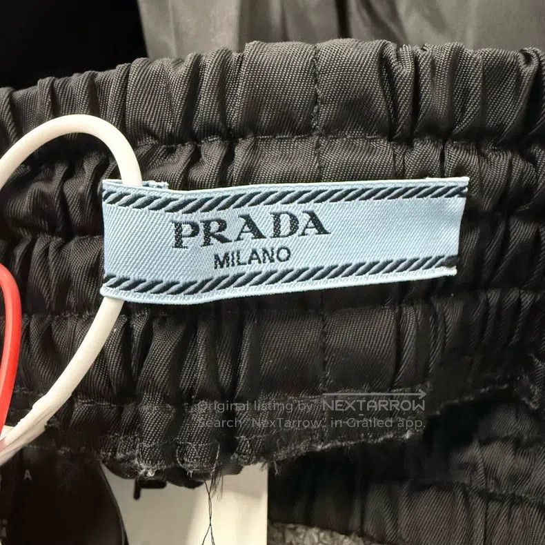 Prada Prada Side stripes, triangle mark, nylon trousers Size 25" / US 0 / IT 36 - 4 Thumbnail