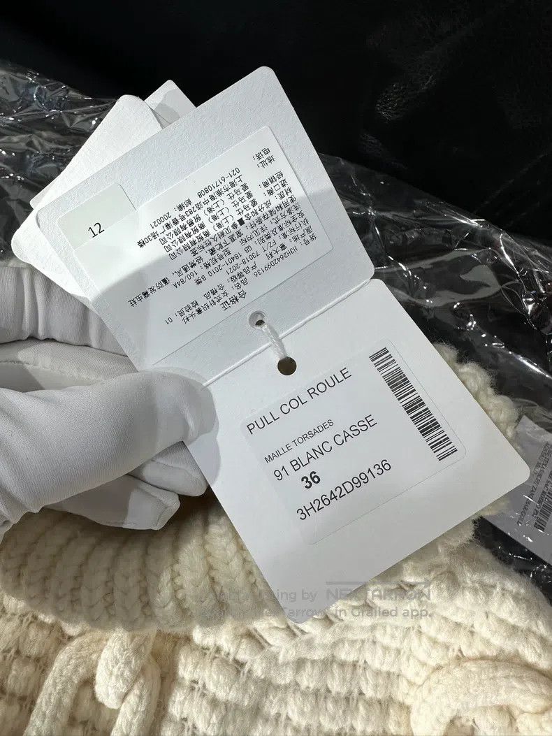 Hermes Hermes White knitwear Size XS / US 0-2 / IT 36-38 - 4 Thumbnail