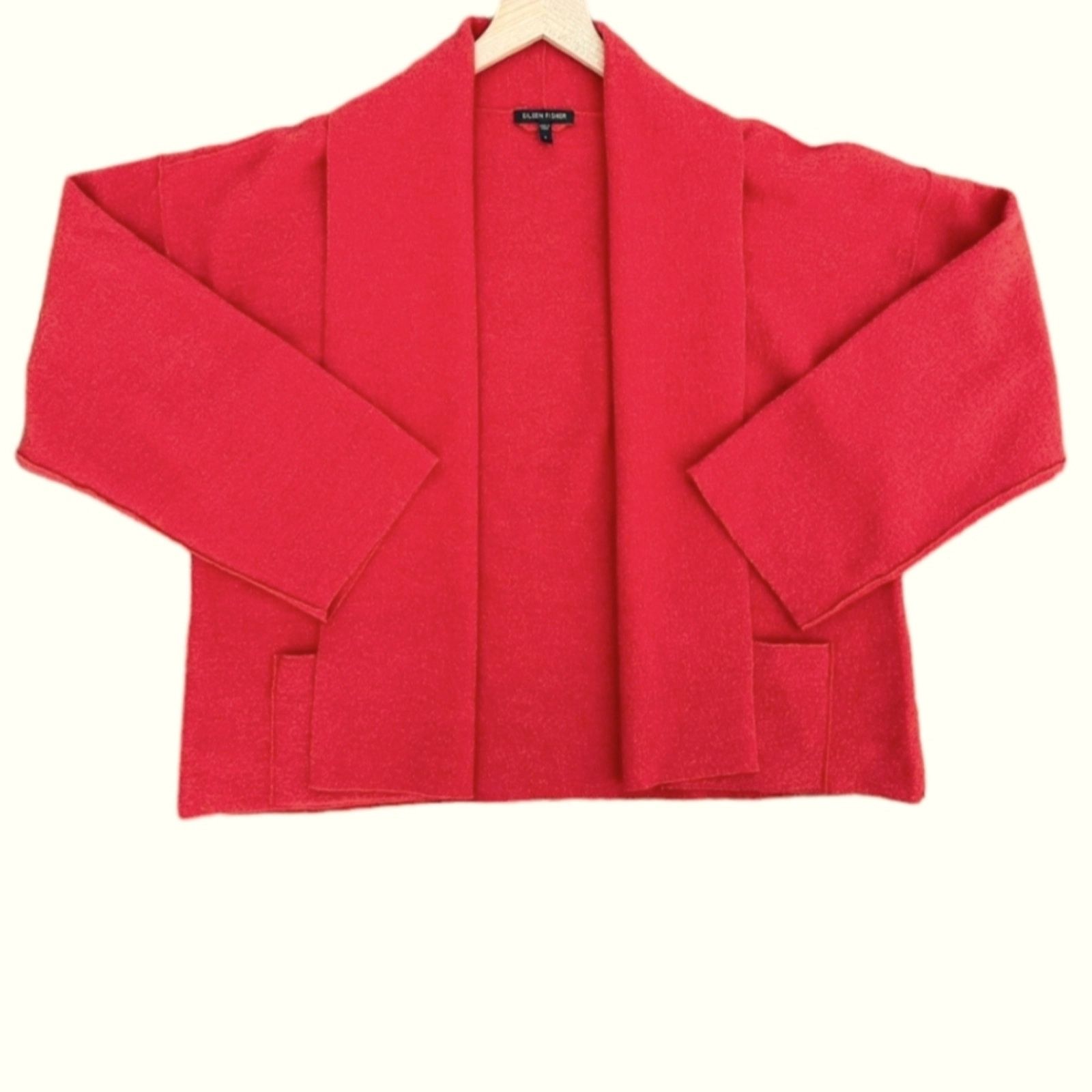 Eileen Fisher Eileen Fisher 100% Merino Wool Open Boxy cardigan Medium Size M / US 6-8 / IT 42-44 - 2 Thumbnail