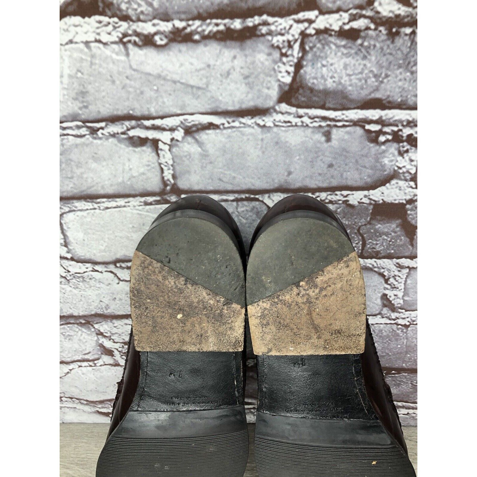 Other LORENZO BANFI Milano Brown Leather Slip On Loafers Dress Sho Size US 8 / EU 41 - 12 Thumbnail