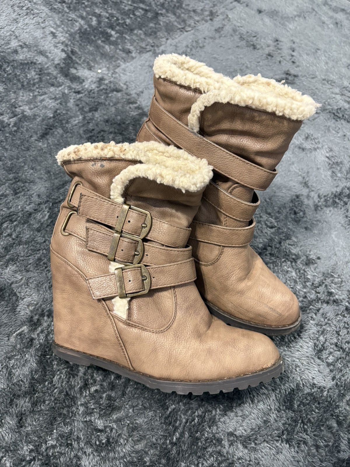 Vintage Isabel Marant Style Vibe Buckle High Sneakers
