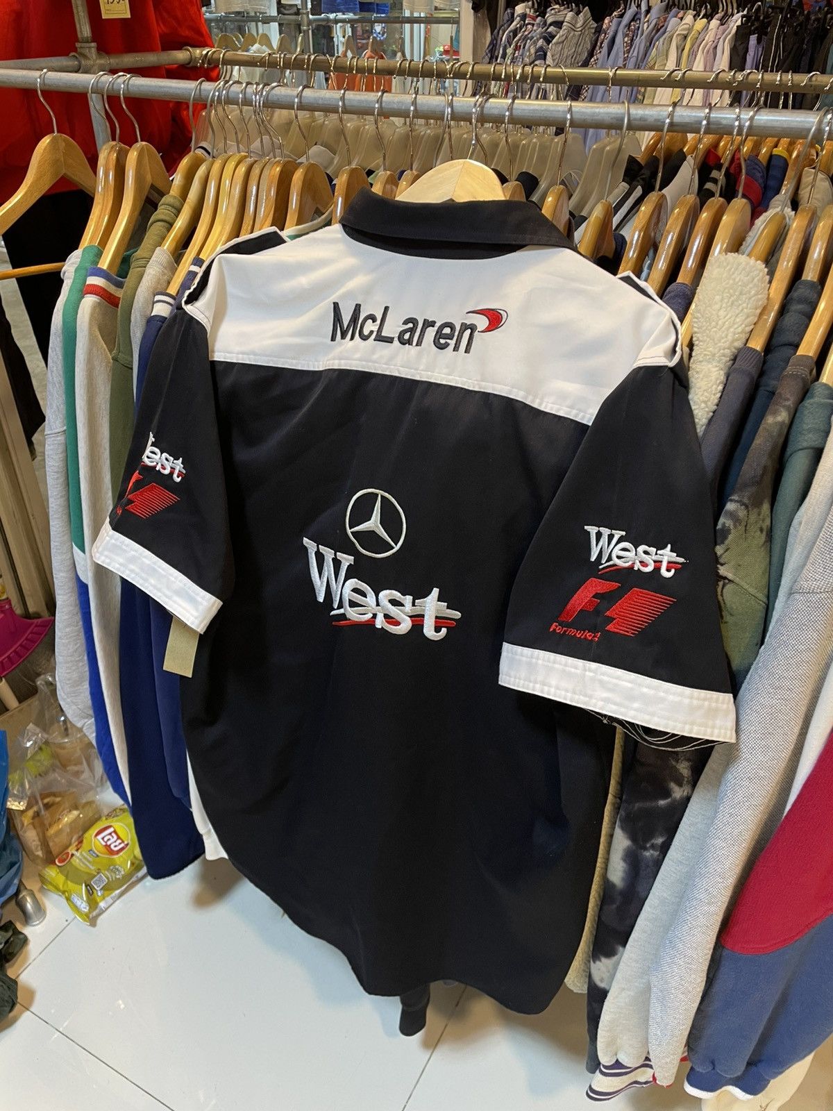 Mercedes-Benz Y2K F1 Mercedez Benz Button-Up Shirt Size US XL / EU 56 / 4 - 3 Thumbnail