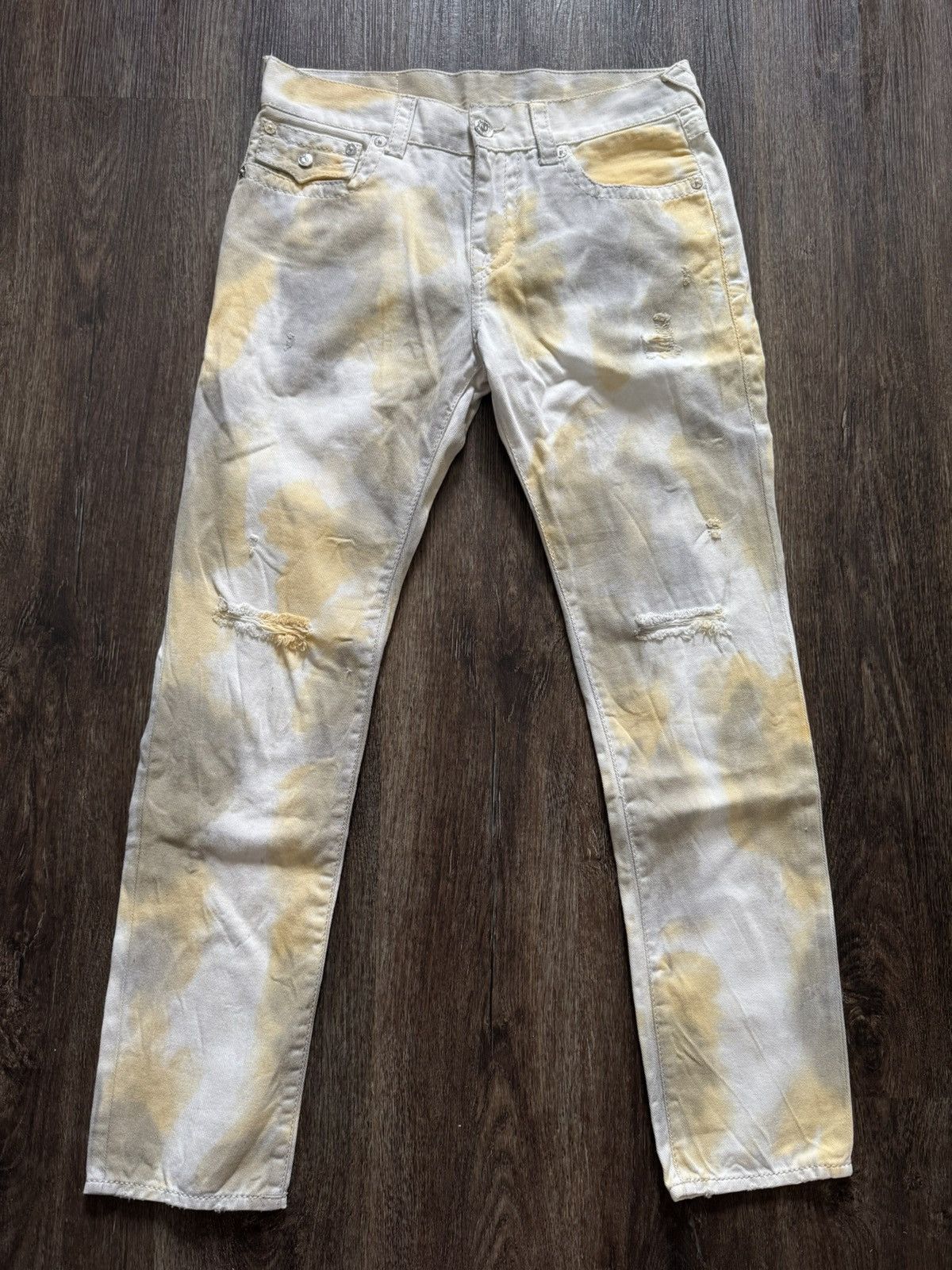 True Religion True Religion Bleached Jeans Size US 32 / EU 48 - 1 Thumbnail