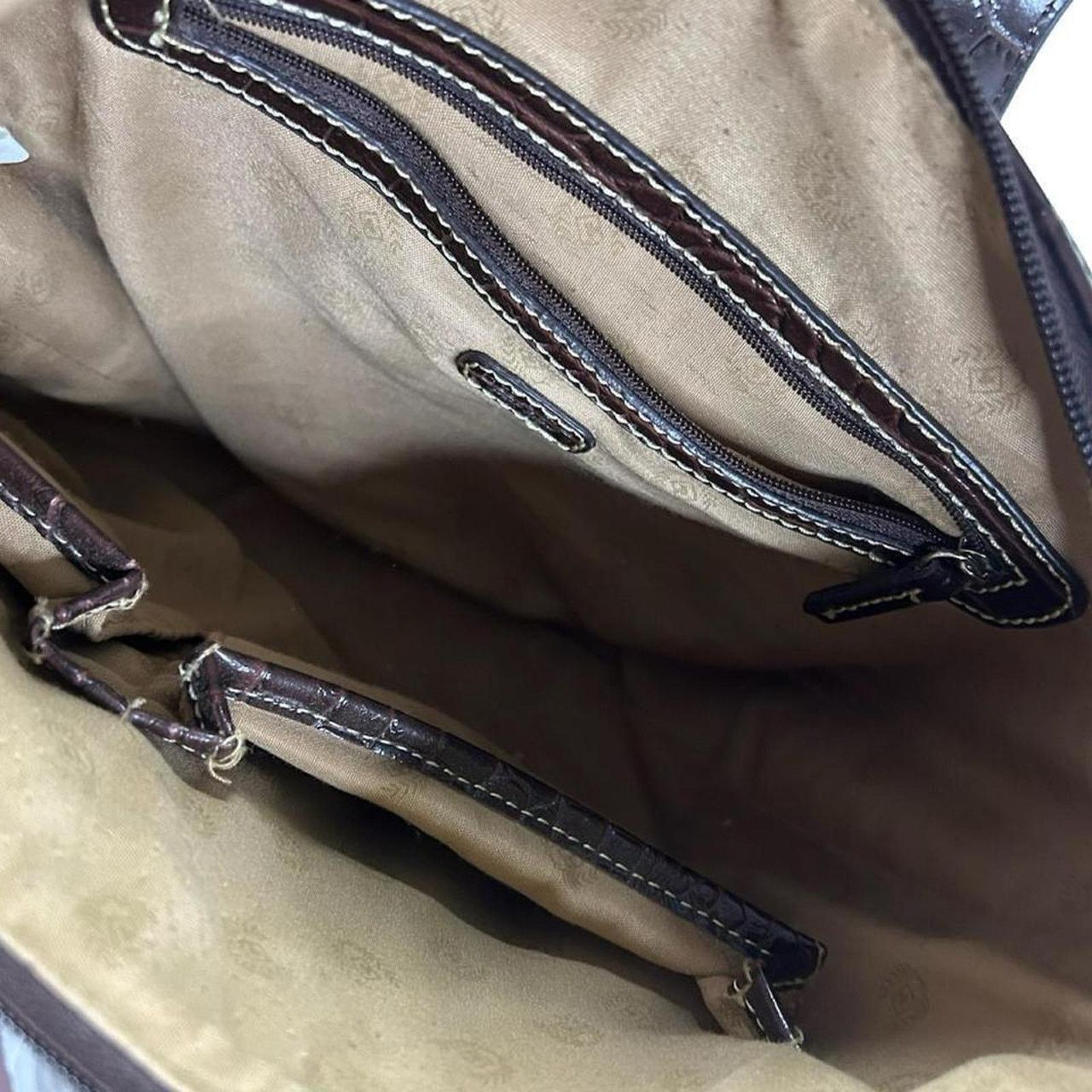 Chaps Y2k shoulder bag 00s Ralph Lauren brown faux leather Size ONE SIZE - 4 Thumbnail