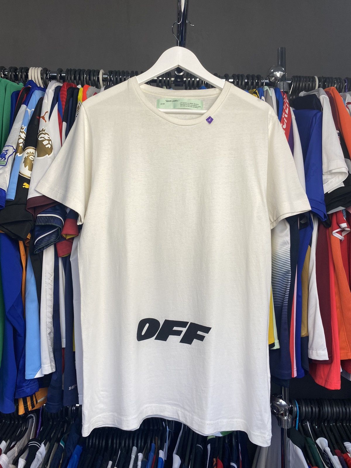 Off-White Off White Medium Spell Out White Tee Virgil Abloh Size US M / EU 48-50 / 2 - 1 Thumbnail