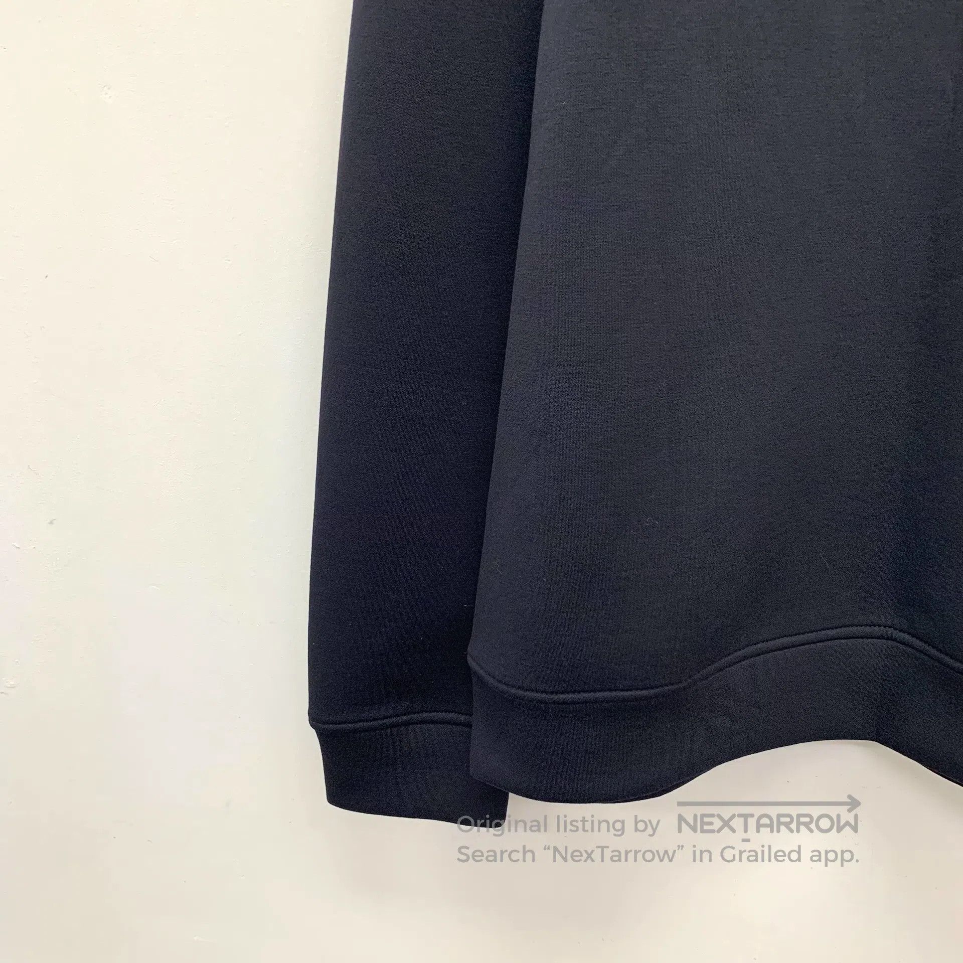 Armani Armani Black Logo Printed Cotton Round Neck Long Sleeve Sw Size US M / EU 48-50 / 2 - 4 Thumbnail
