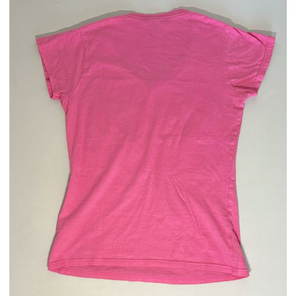 Gildan Pink ‘Brazil’ Flag V-Neck T-Shirt Top Blouse Tee Size S 🇧🇷✨ Size S / US 4 / IT 40 - 4 Thumbnail