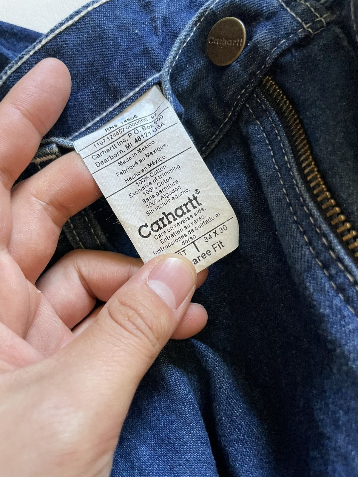 Carhartt × Vintage Carhartt denim carpenters pants Size US 34 / EU 50 - 5 Thumbnail
