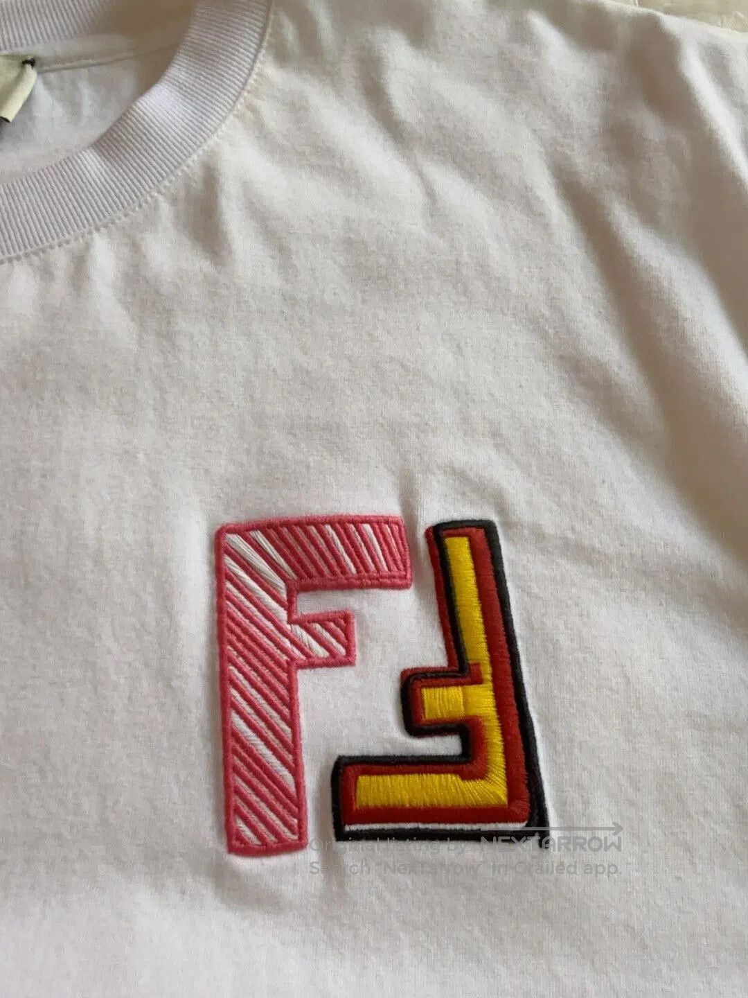 Fendi Fendi Qixi Limited Embroidery FF T-shirt. Size US M / EU 48-50 / 2 - 7 Thumbnail