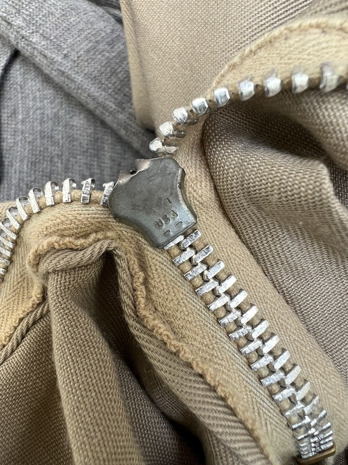 Dickies Vintage 70s TALON Zipper Dickies Flare Khaki Trouser Pant Size US 30 / EU 46 - 23 Thumbnail
