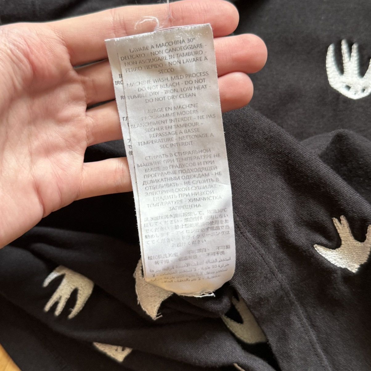Alexander McQueen 📌Alexander McQueen MCQ Swallow Monogram Logo Tee T-shirt Size US M / EU 48-50 / 2 - 8 Thumbnail