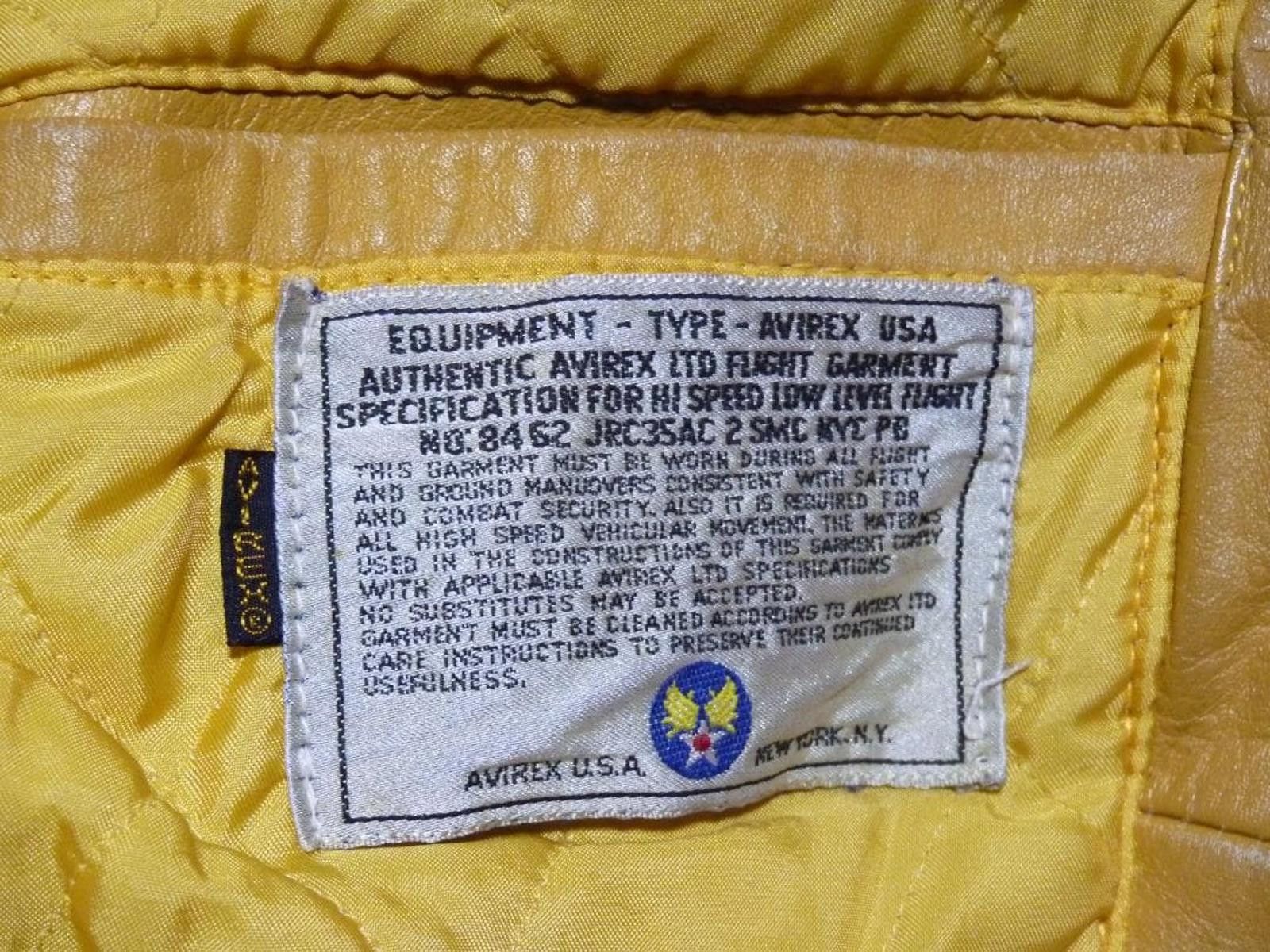 Avirex AVIREX - Vintage Yellow Leather Varsity Jacket with Embroide Size US M / EU 48-50 / 2 - 8 Thumbnail