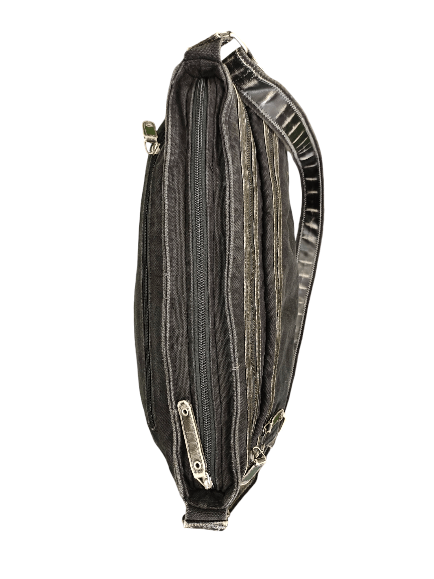 Comme des Garcons × Undercover Vintage Grand Stone Japan Canvas Black Sling Crossbody Bag Size ONE SIZE - 9 Thumbnail