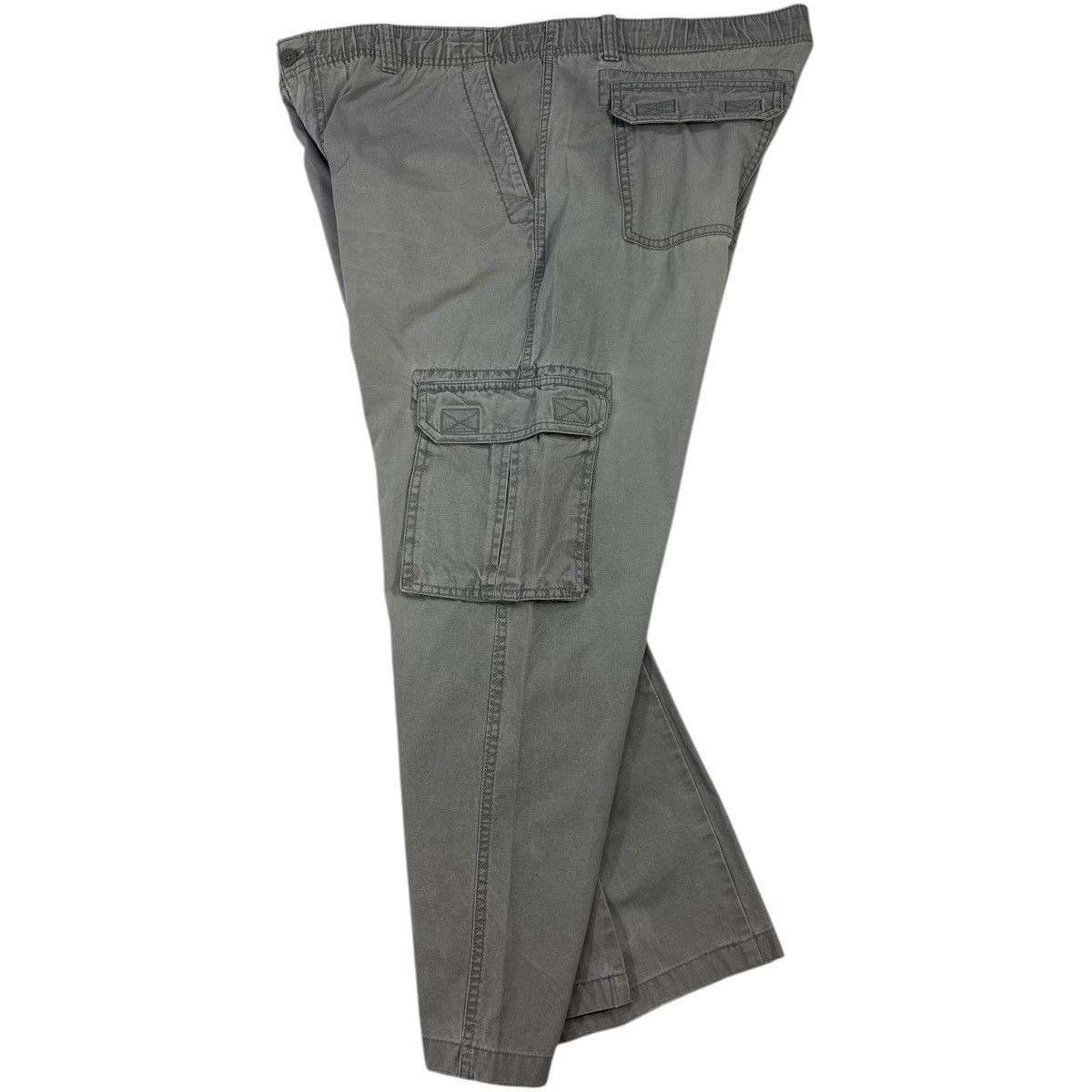 Vintage Vintage 90s Cargo Stonewashed Grey Work Low Rise Pants Size US 38 / EU 54 - 3 Thumbnail
