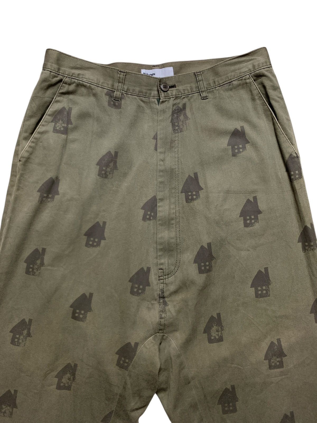 Issey Miyake 2000s Nenet - Issey Miyake Drop Crotch Pants Size US 30 / EU 46 - 2 Thumbnail