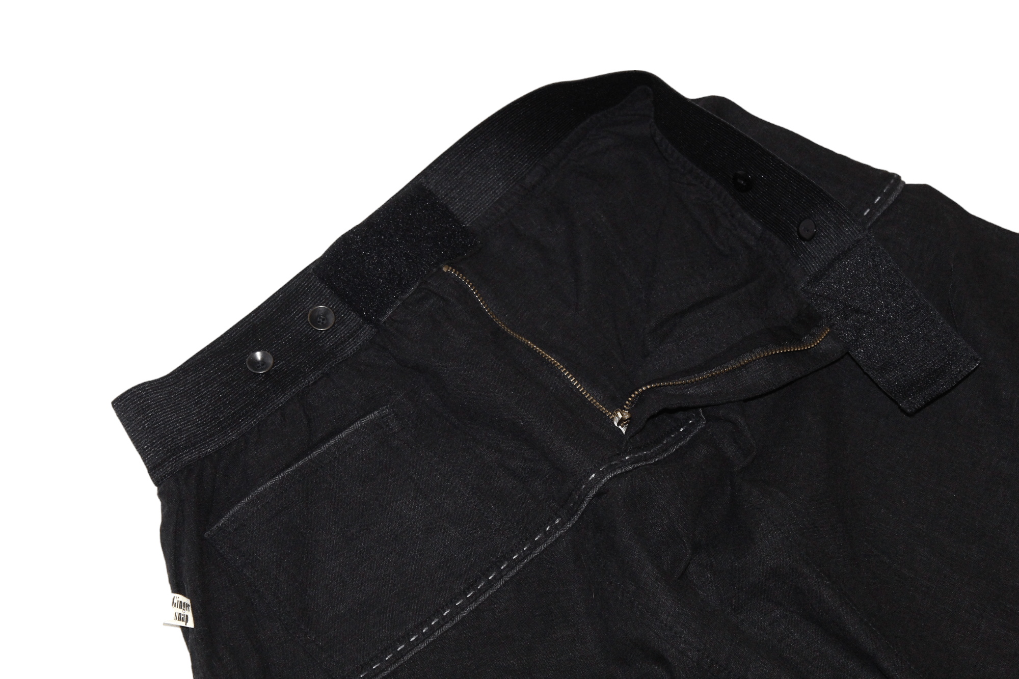 Japanese Brand Gingersnap Bali 100% Linen Elastic Waist Drop Crotch Pant Size US 32 / EU 48 - 4 Thumbnail