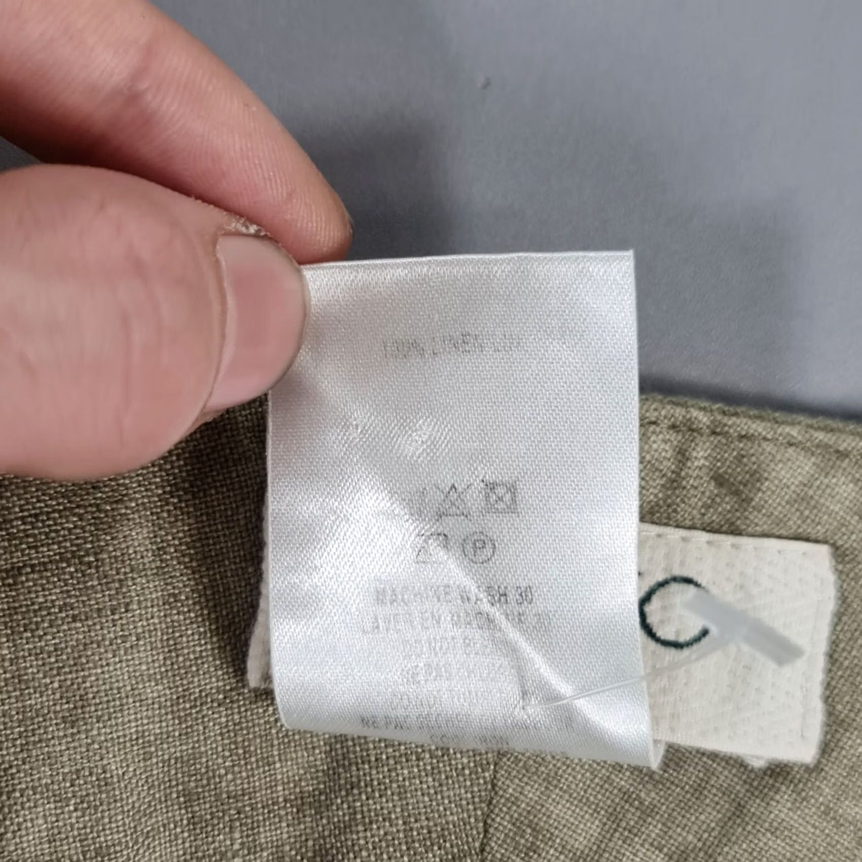 Vintage Kaliko Womens Trousers Green 16 UK Linen Wide-Leg 100% Linen Casual Summer Dress Pants Womens Size 38" / US 16 / IT 52 - 4 Thumbnail