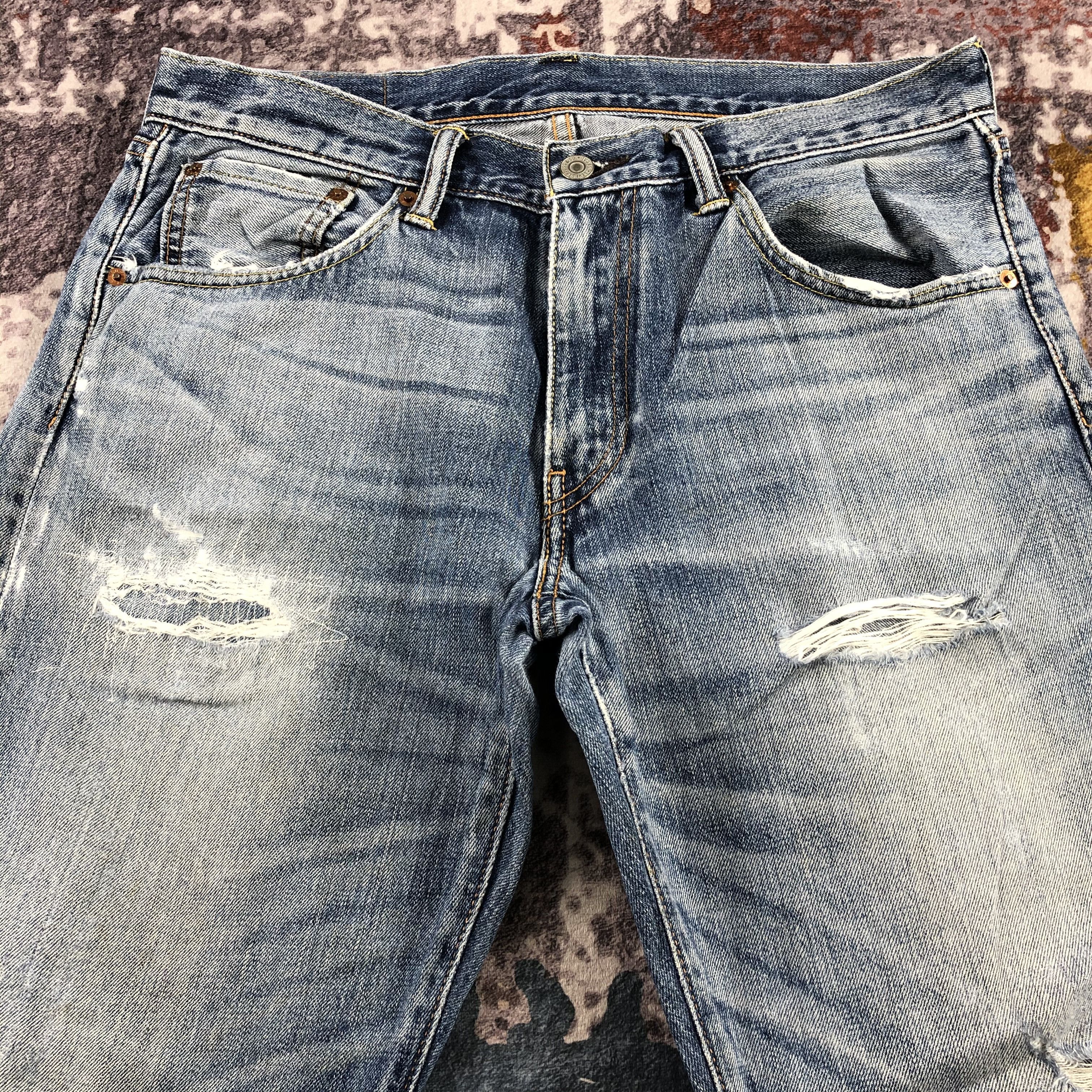 Levi's Vintage Blue Wash Levis 503 Jeans-JM2815 Size US 34 / EU 50 - 3 Thumbnail
