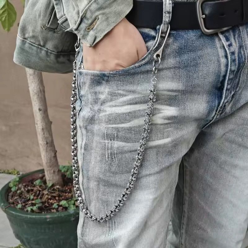 Vintage Skull Pants Chain Unisex Wallet Chain Size ONE SIZE - 3 Thumbnail