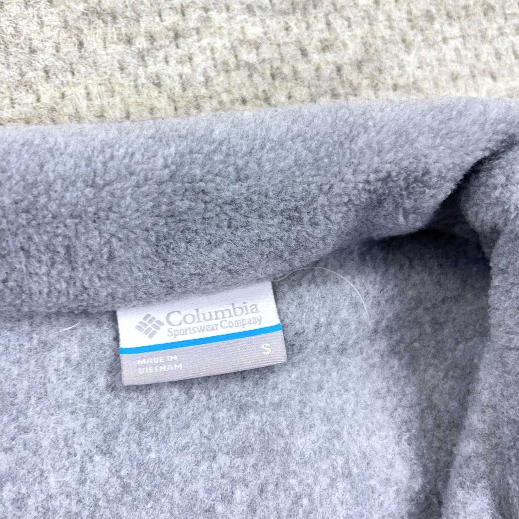 Pinko Columbia Sweater Women Small Gray Pink Fleece Pullover Snap T Benton Springs Size S / US 4 / IT 40 - 4 Thumbnail