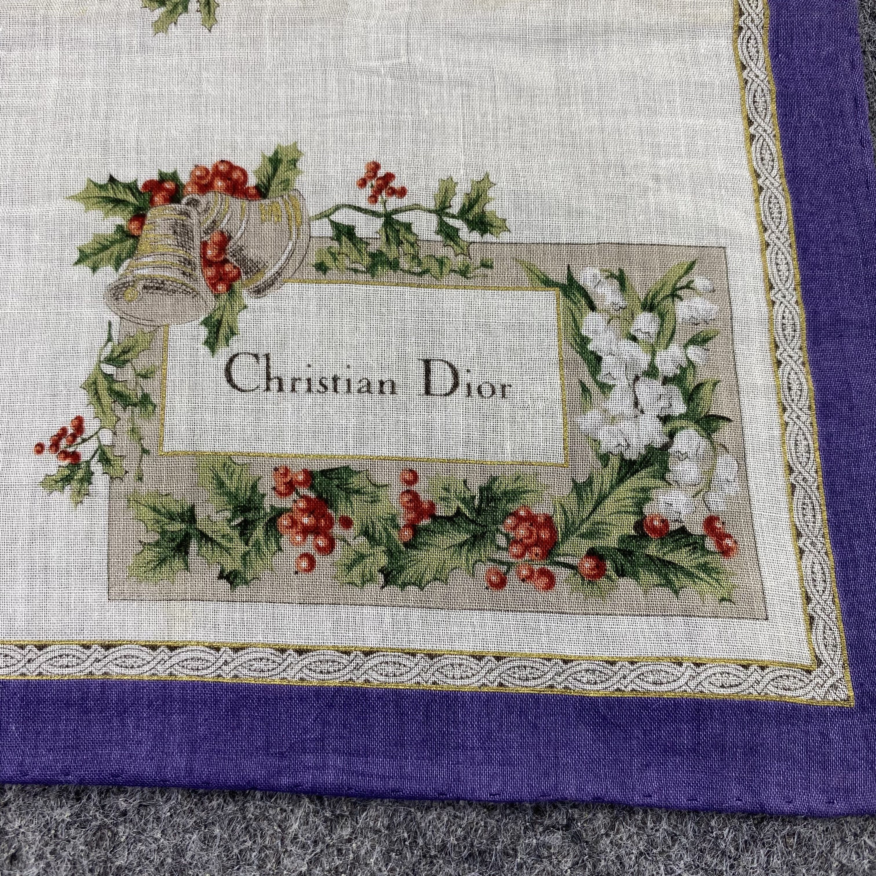 Designer Christian Dior Handkerchief Neckerchief Bandana-B1566 Size ONE SIZE - 7 Thumbnail