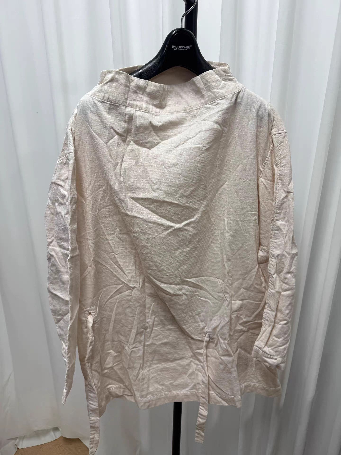 Issey Miyake Issey Miyake Lace-Up Mock Neck Sweatshirt K20 Size US M / EU 48-50 / 2 - 1 Thumbnail