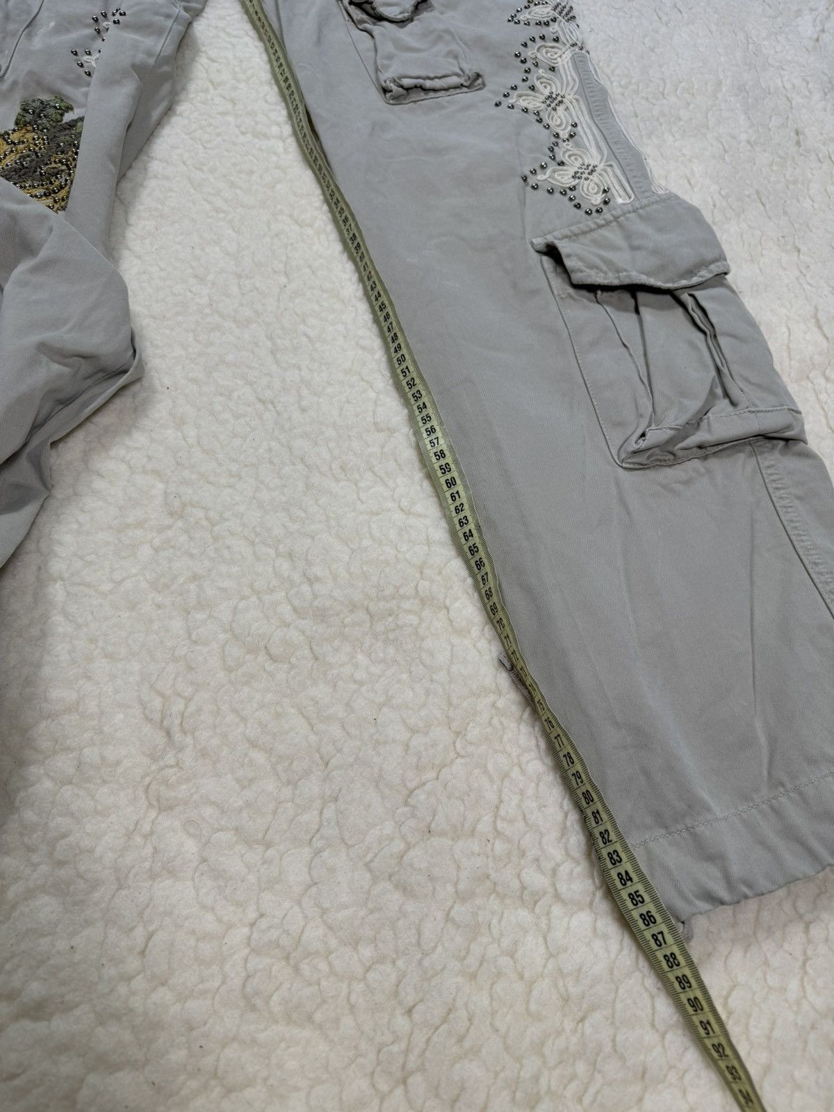 Mason's Masons embroidery metal rivets vintage cargo pockets pants Size US 32 / EU 48 - 23 Thumbnail