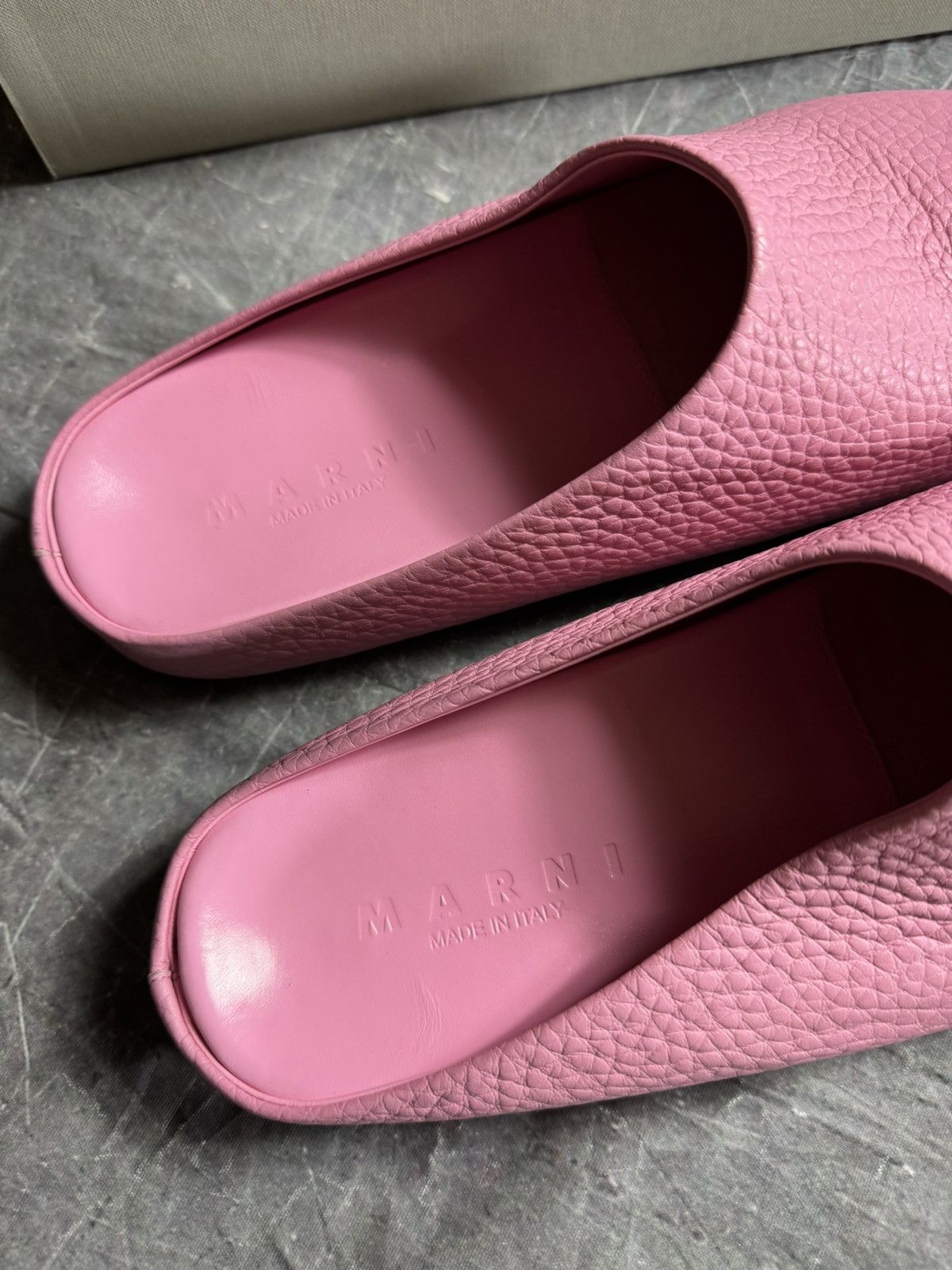 Marni Marni Leather Sabots in Pink Size 42 Size US 9 / EU 42 - 3 Thumbnail