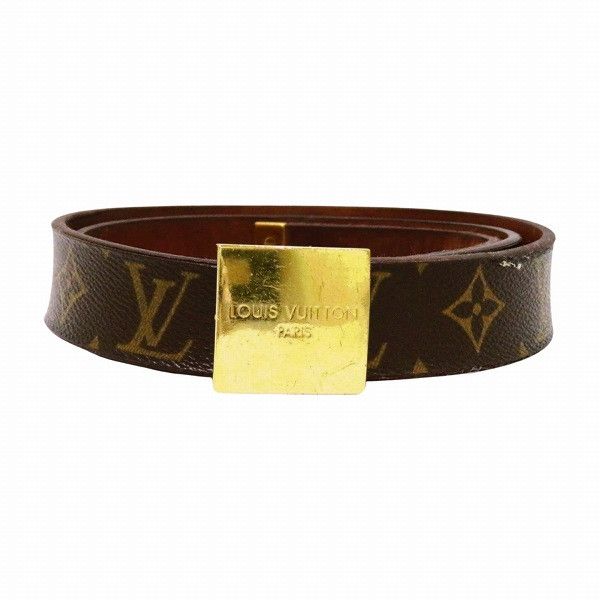 Louis Vuitton Louis Vuitton Louis Vuitton Monogram Belt M6800 Leather Belt M6800 in Fair Condition Size ONE SIZE - 1 Thumbnail