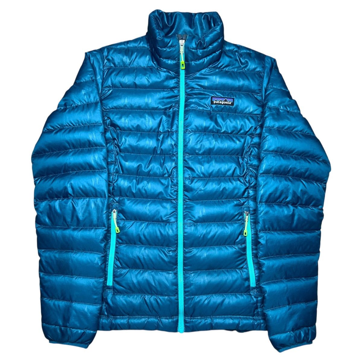Patagonia Patagonia Women’s Style #84683 Down Teal Zip Puffer Jacket Size S / US 4 / IT 40 - 1 Thumbnail