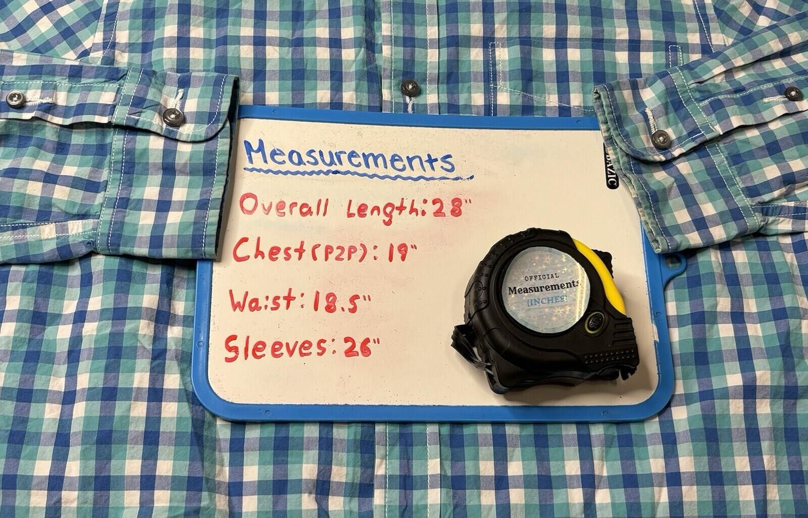Relwen Relwen Shirt Men's Small Long Sleeve Button Down Plaid Blue Size US S / EU 44-46 / 1 - 9 Thumbnail