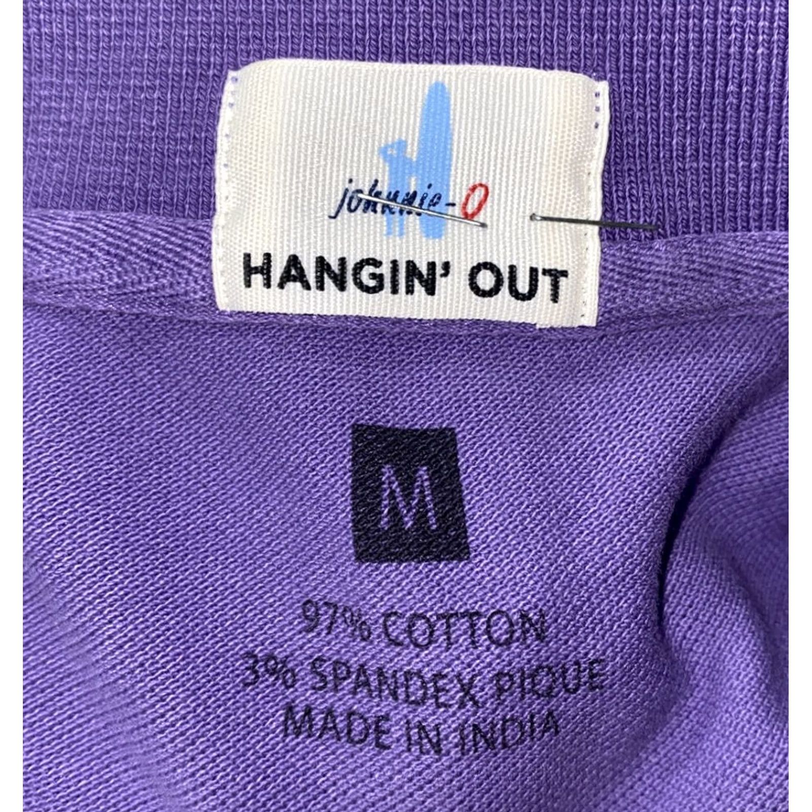johnnie-O Johnnie-O Hangin Out Mens Purple Short Sleeve Golf Polo Shirt M Size US M / EU 48-50 / 2 - 5 Thumbnail