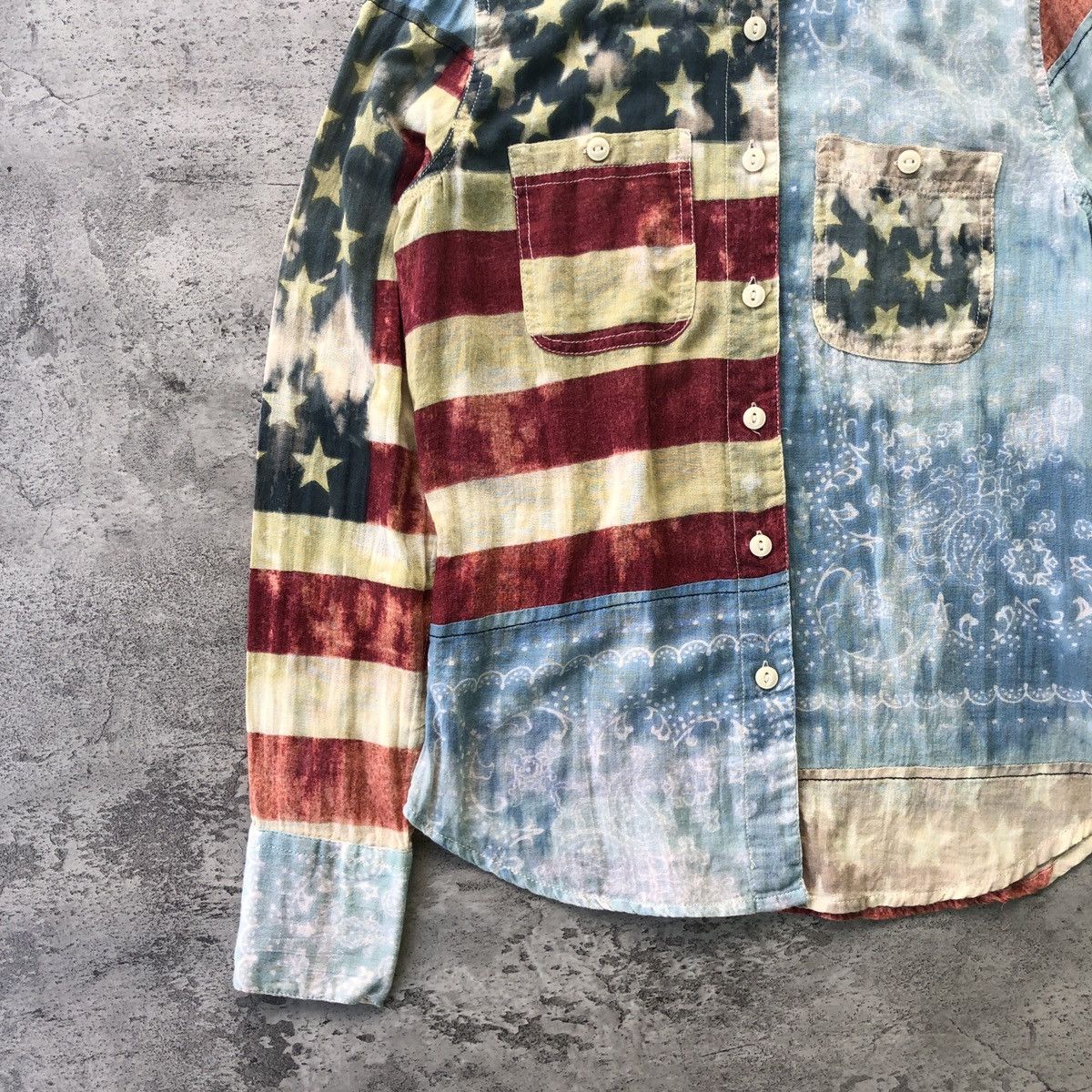 Denim & Supply Ralph Lauren × Polo Ralph Lauren × Vintage Ralph Lauren Denim Supply Military American Flag Size S / US 4 / IT 40 - 4 Thumbnail
