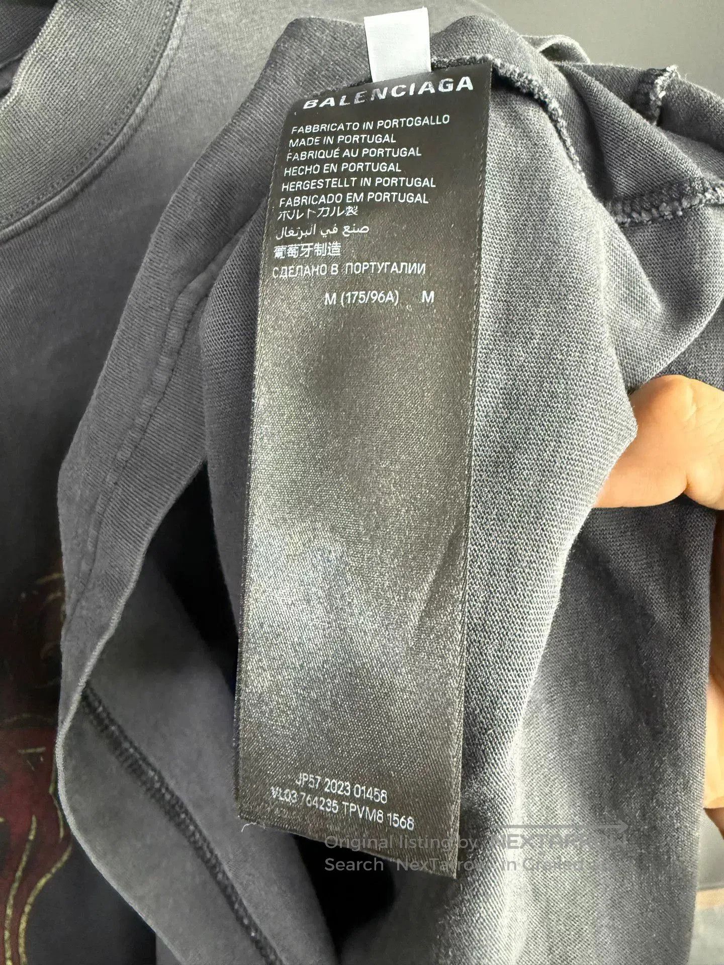 Balenciaga Balenciaga Gray Flame Logo Short Sleeve. Size US M / EU 48-50 / 2 - 5 Thumbnail