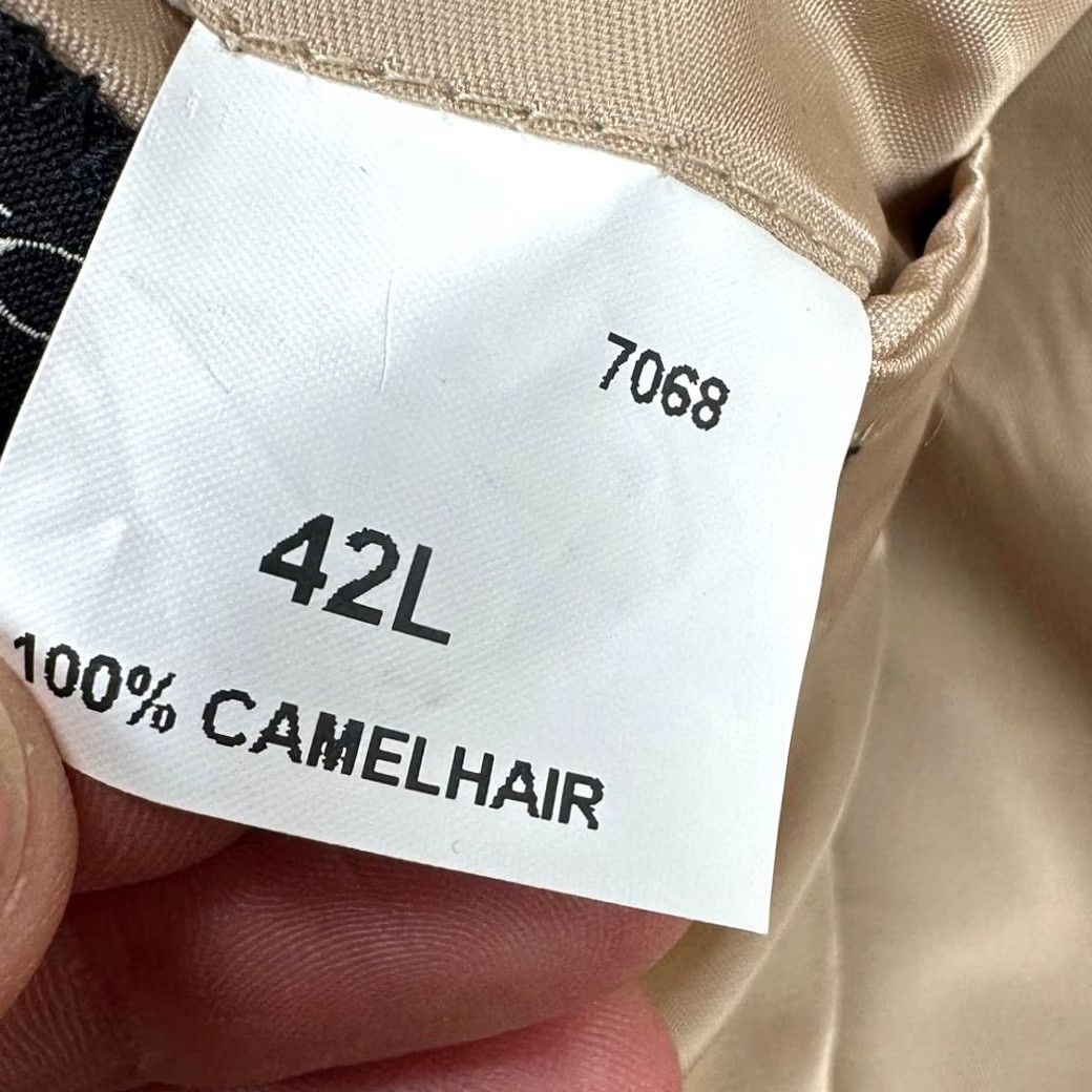 Jos. A. Bank Jos. A. Bank Sport Coat Blazer 100% Camelhair Mens 42L Tan 2-Button Tuxedo Long Sleeve Size 42R - 6 Thumbnail