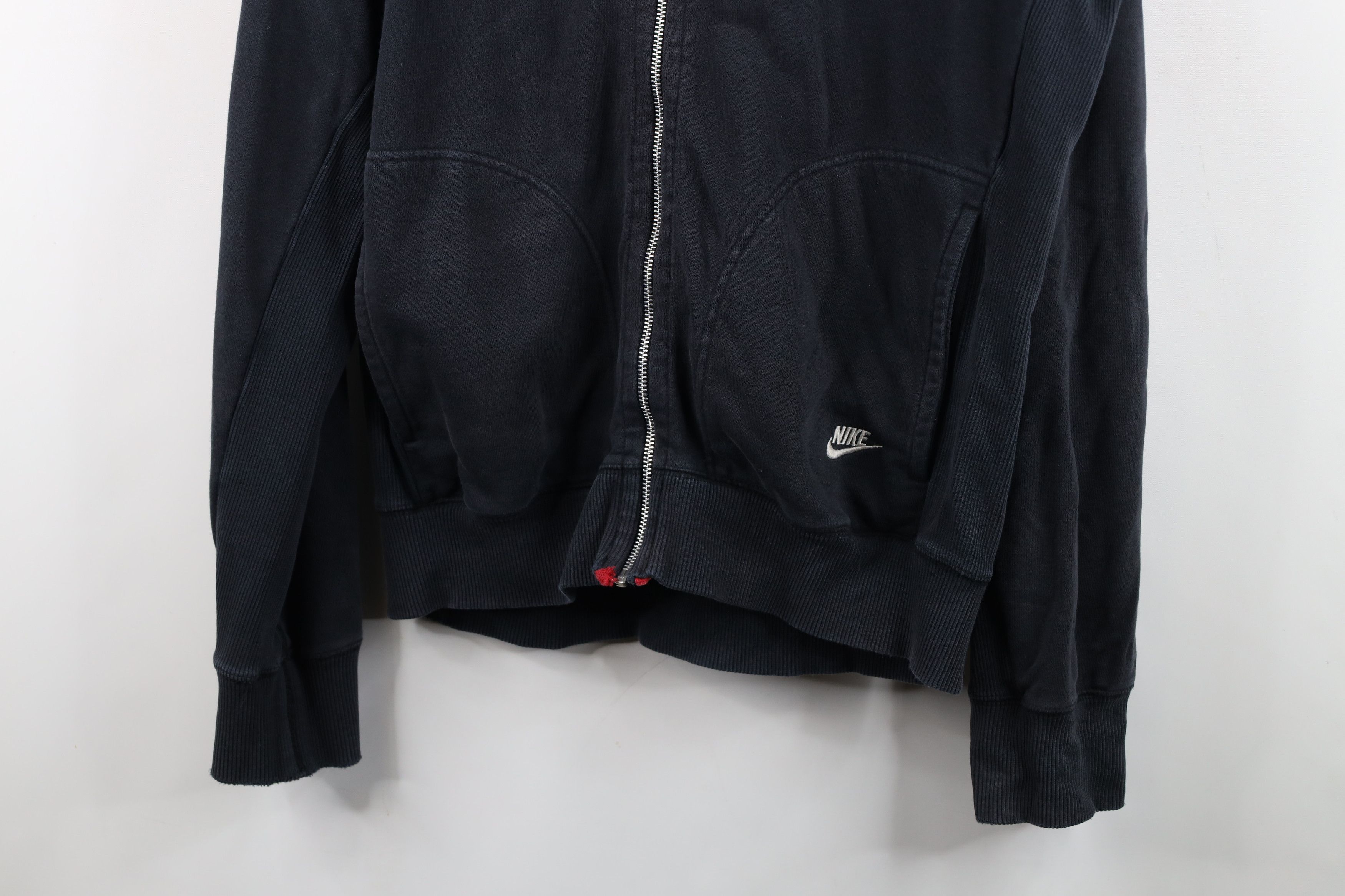 Nike Vintage Y2K Nike Scott Mini Swoosh Full Zip Hoodie Black Size US M / EU 48-50 / 2 - 3 Thumbnail