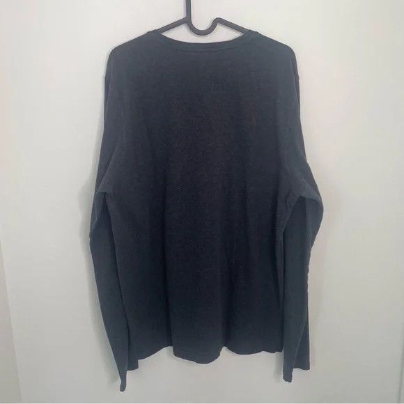 PATRICK ASSARAF Patrick Assaraf Cotton Longsleeve T Shirt Charcoal Grey XL Size US XL / EU 56 / 4 - 4 Thumbnail
