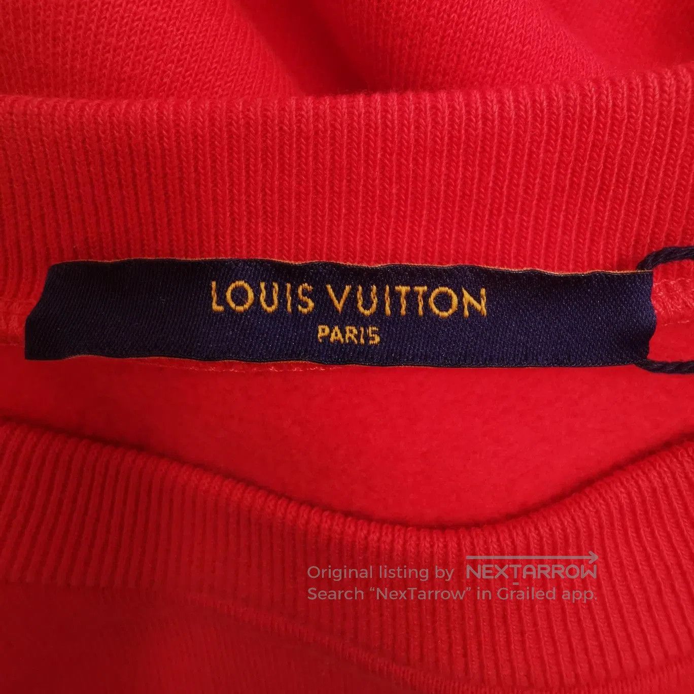 Louis Vuitton Louis Vuitton XS Red Logo Crewneck Cotton Sweatshirt. Size US XS / EU 42 / 0 - 2 Thumbnail