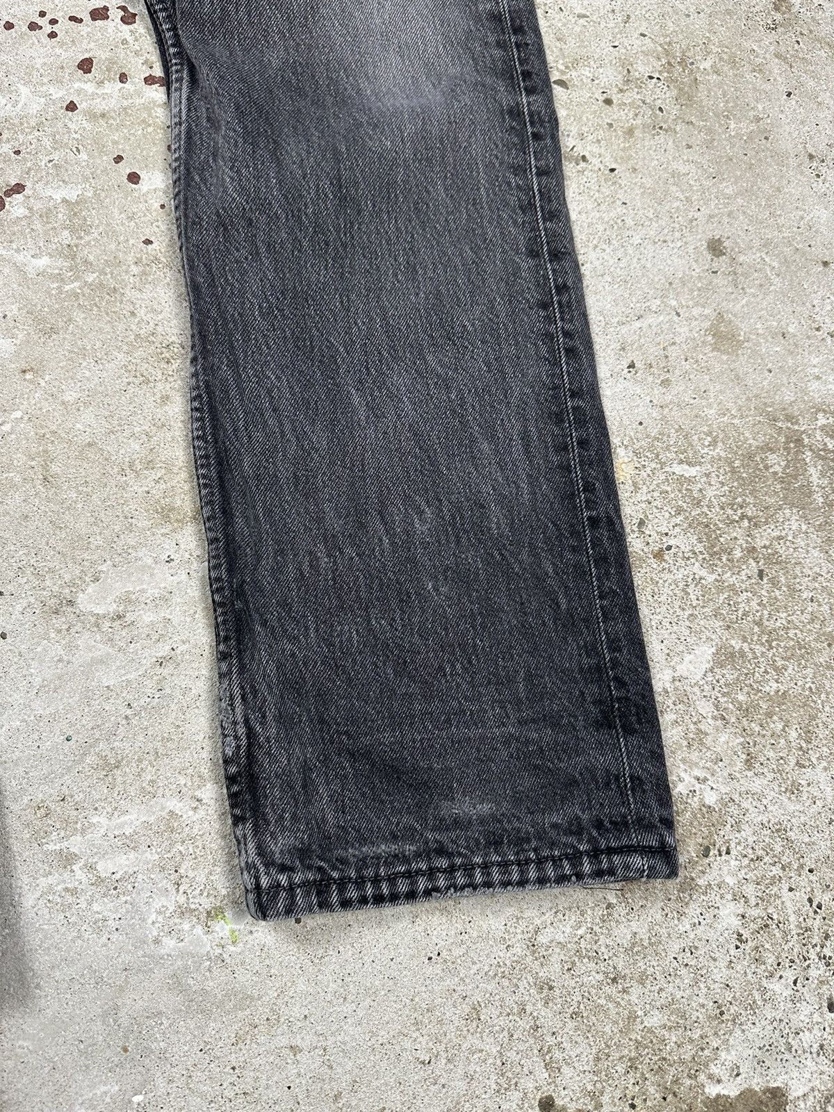 Levi's × Vintage Vintage 90s Levi’s 501 Distressed Washed Grey Denim Pants Size US 30 / EU 46 - 3 Thumbnail