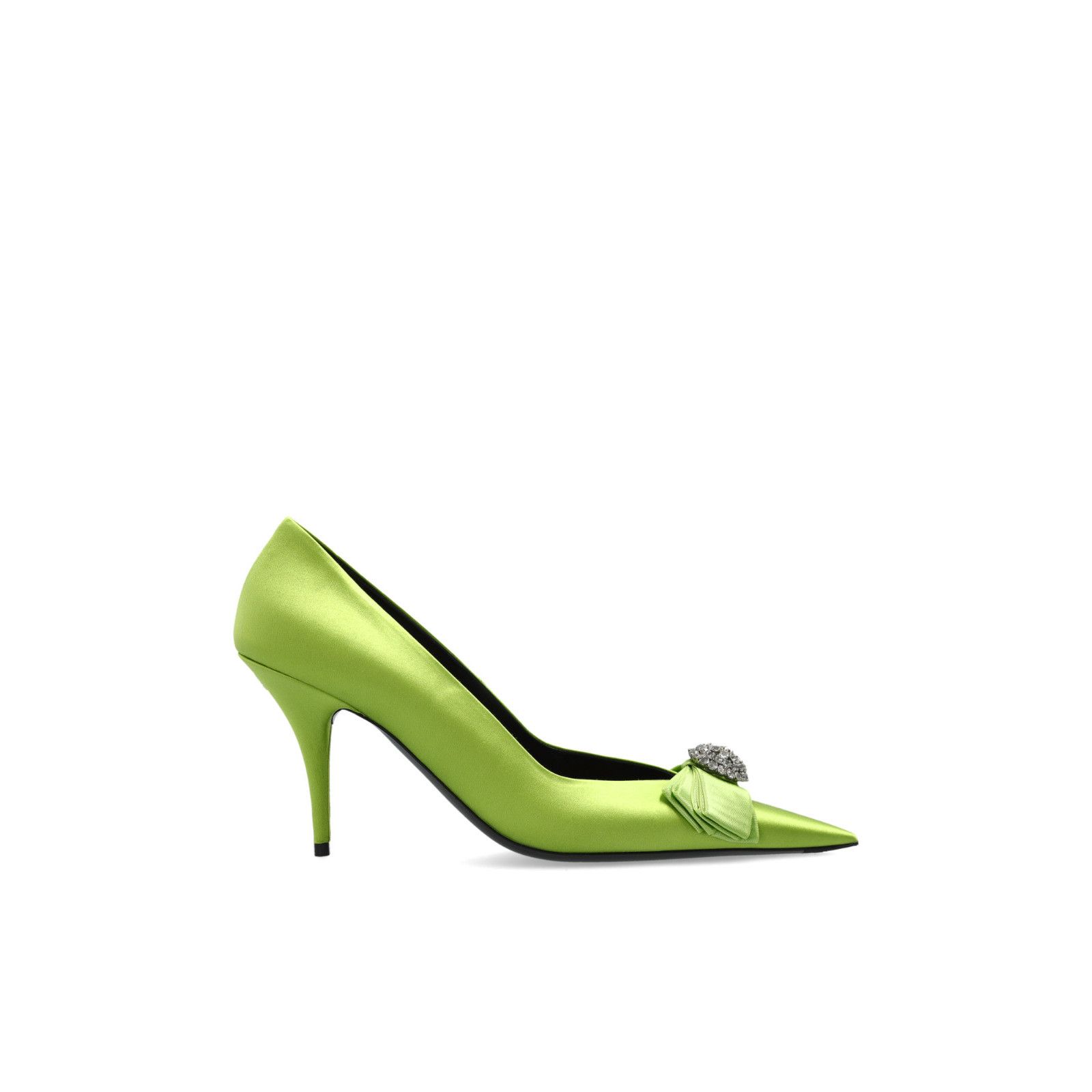 BALENCIAGA Avenue Palazzo $1350 Green 90mm Pumps New & Authe