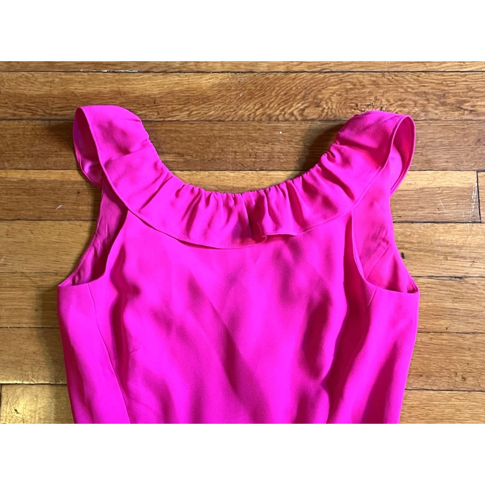 Vintage kate spade new york Dress Mini Ruffle Back Women’s 0 Pink Sleeveless Round Neck Pullover Party/Cocktail Short Vintage No Women Size XS / US 0-2 / IT 36-38 - 3 Thumbnail